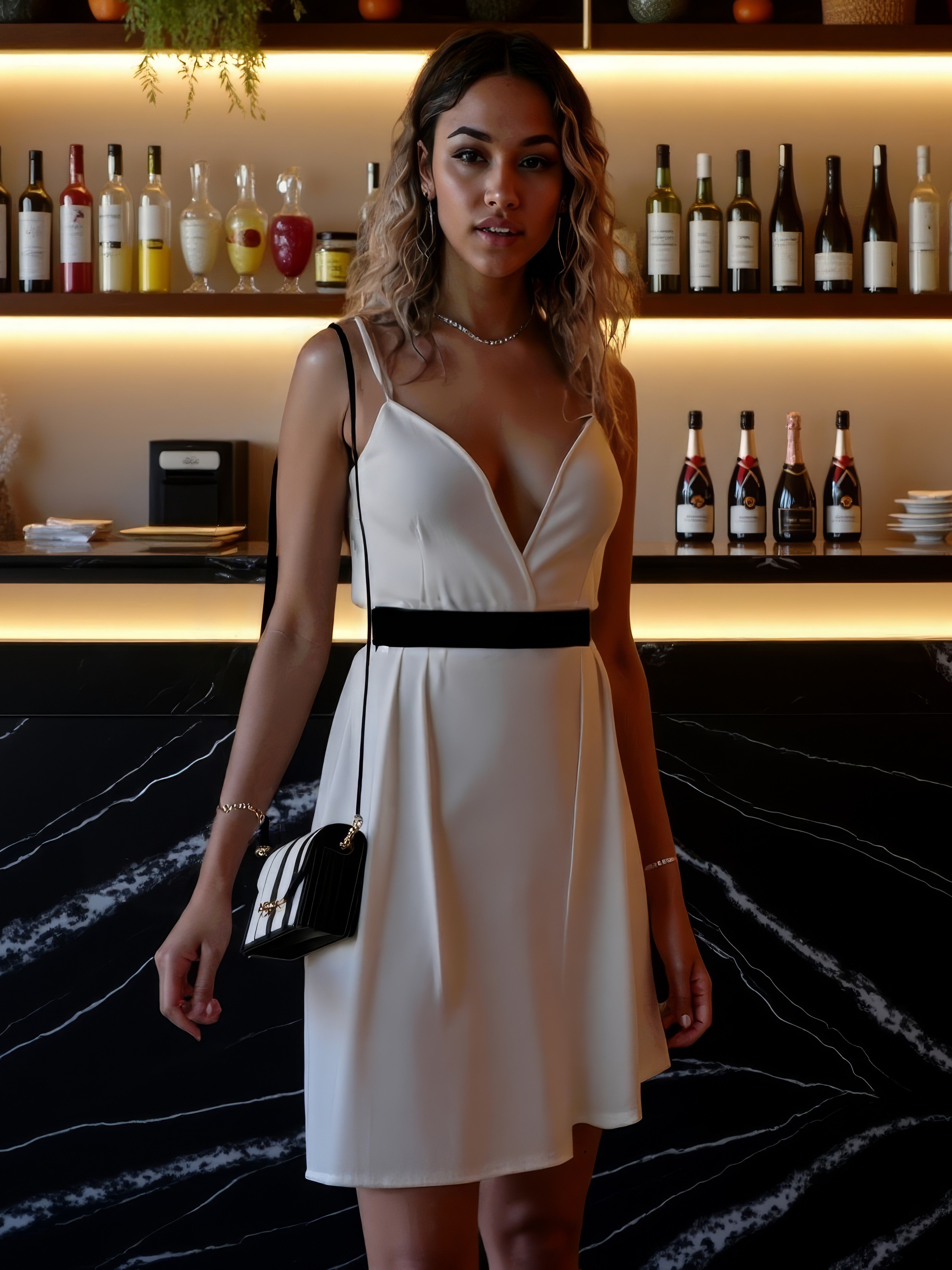 LUXURY HUB DOLCE AND GABBANA TUXEDO MINI DRESS
