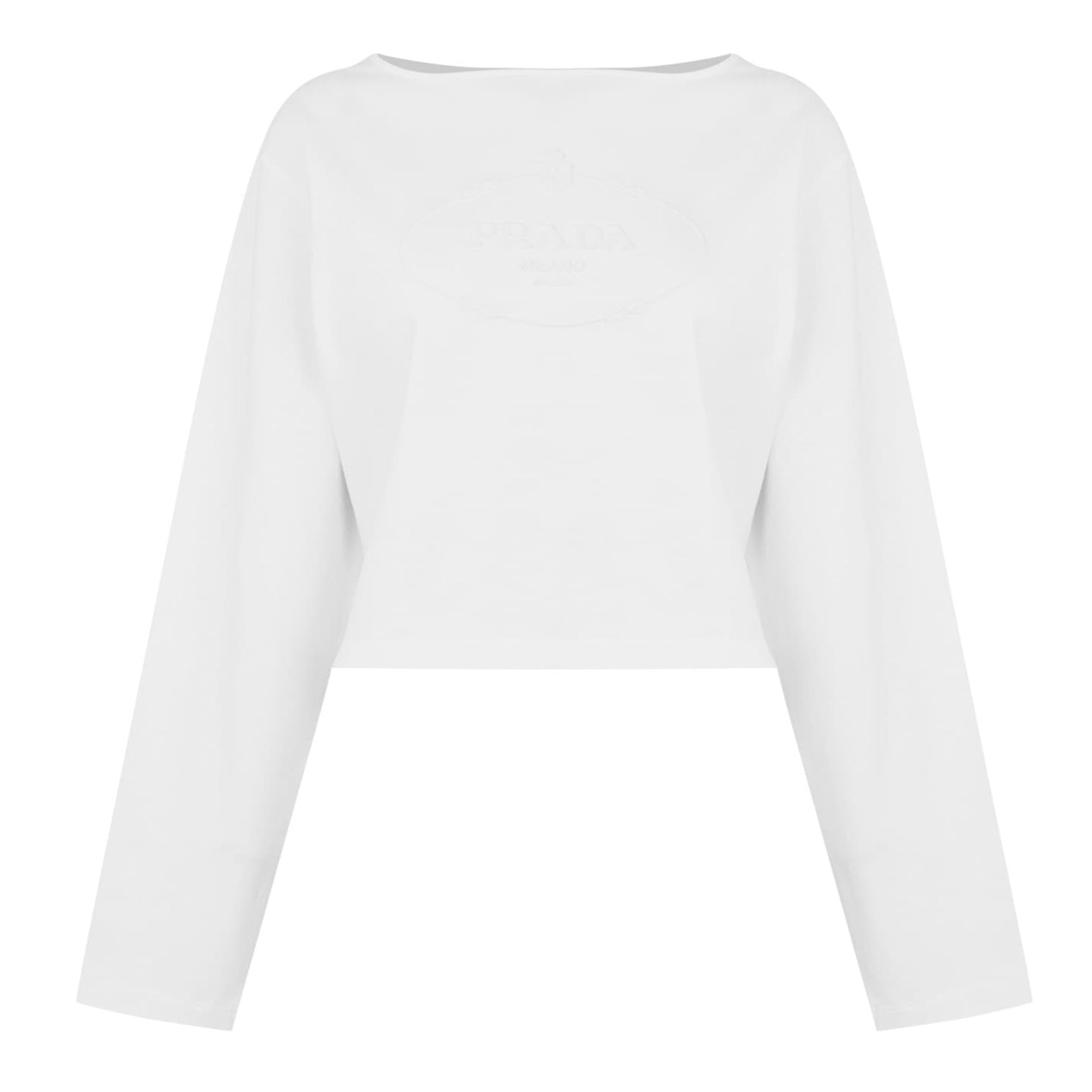 LUXURY HUB PRADA JERSEY LOGO TOP