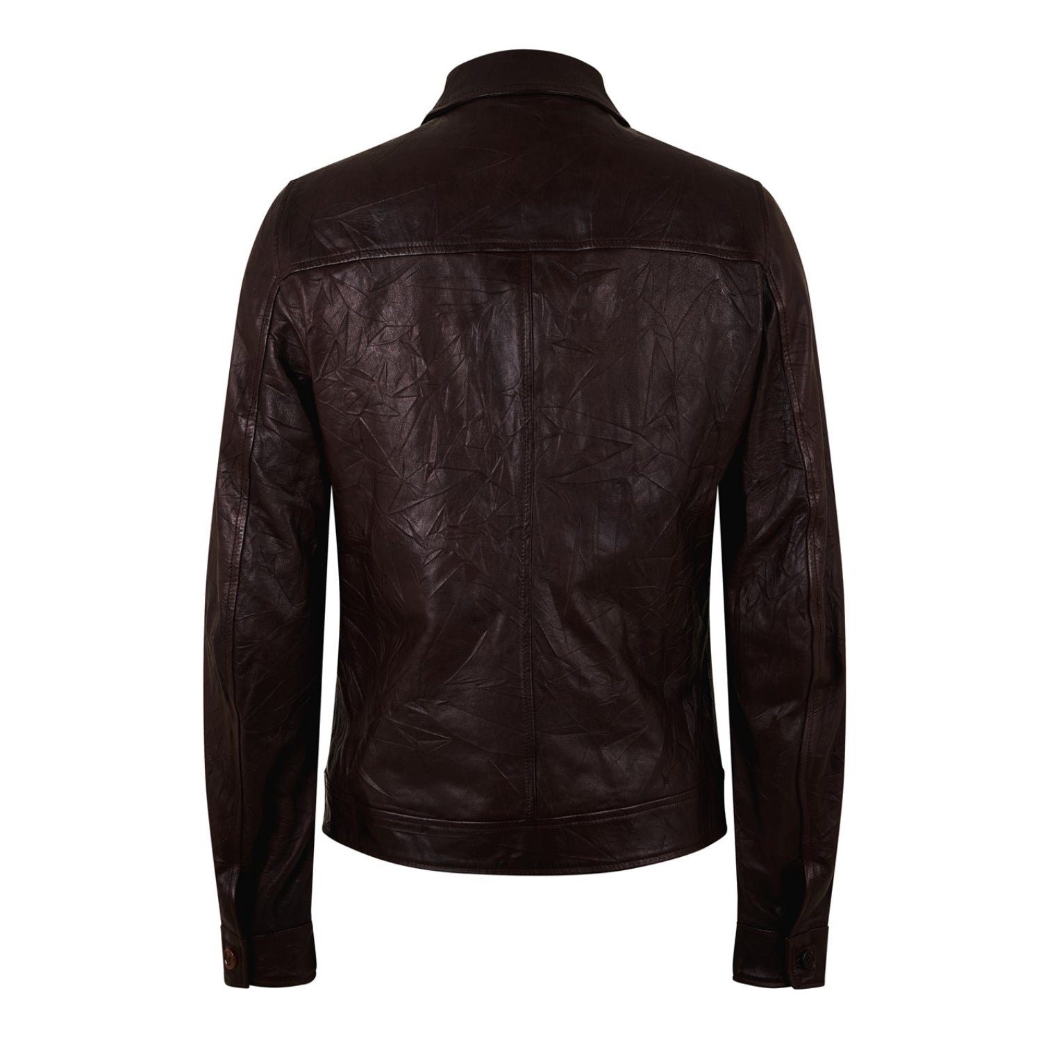 LUXURY HUB DOLCE AND GABBANA DG CRACK LEATHER JACKET