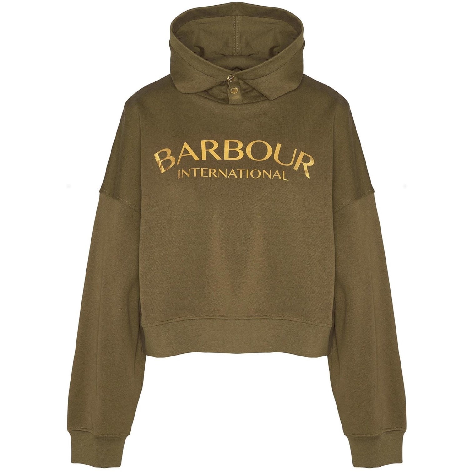 LUXURY HUB BARBOUR INTERNATIONAL MILLA LOGO HOODIE