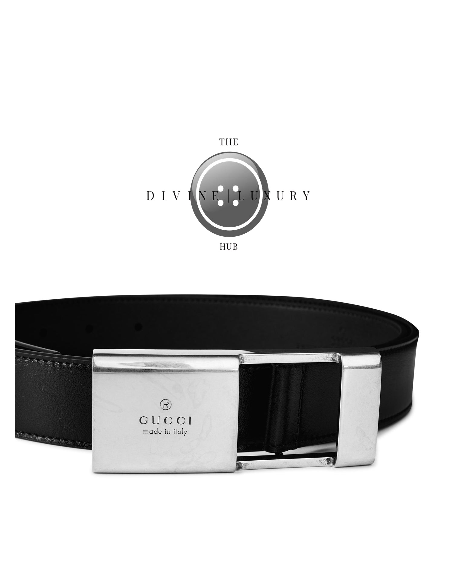 LUXURY HUB GUCCI PLAQUE BUCKLE BELT