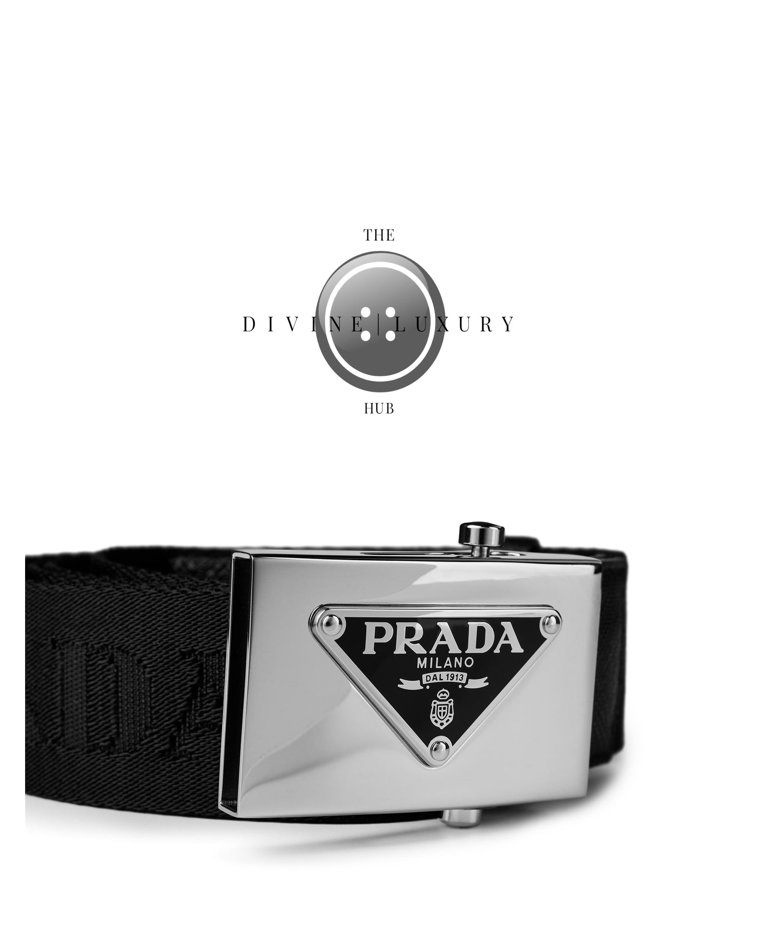 LUXURY HUB PRADA WOVEN RE NYLON BELT