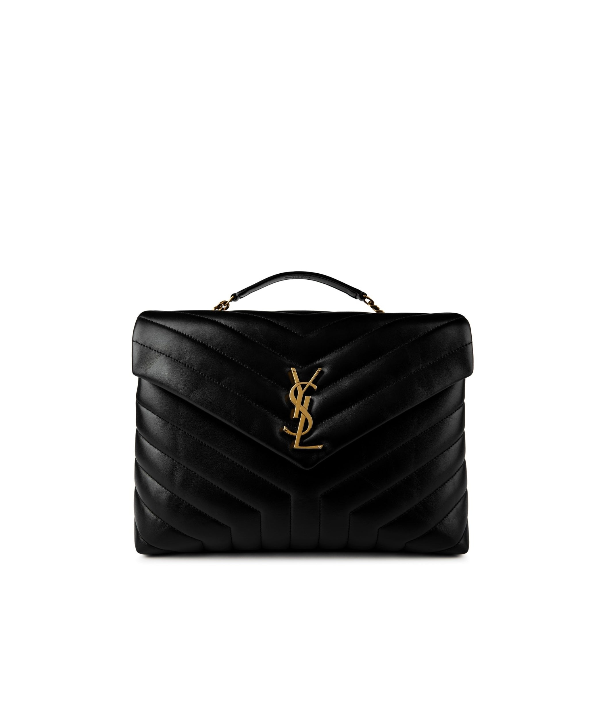 LUXURY HUB SAINT LAURENT MEDIUM QUILTED LOULOU SHOULDER BAG