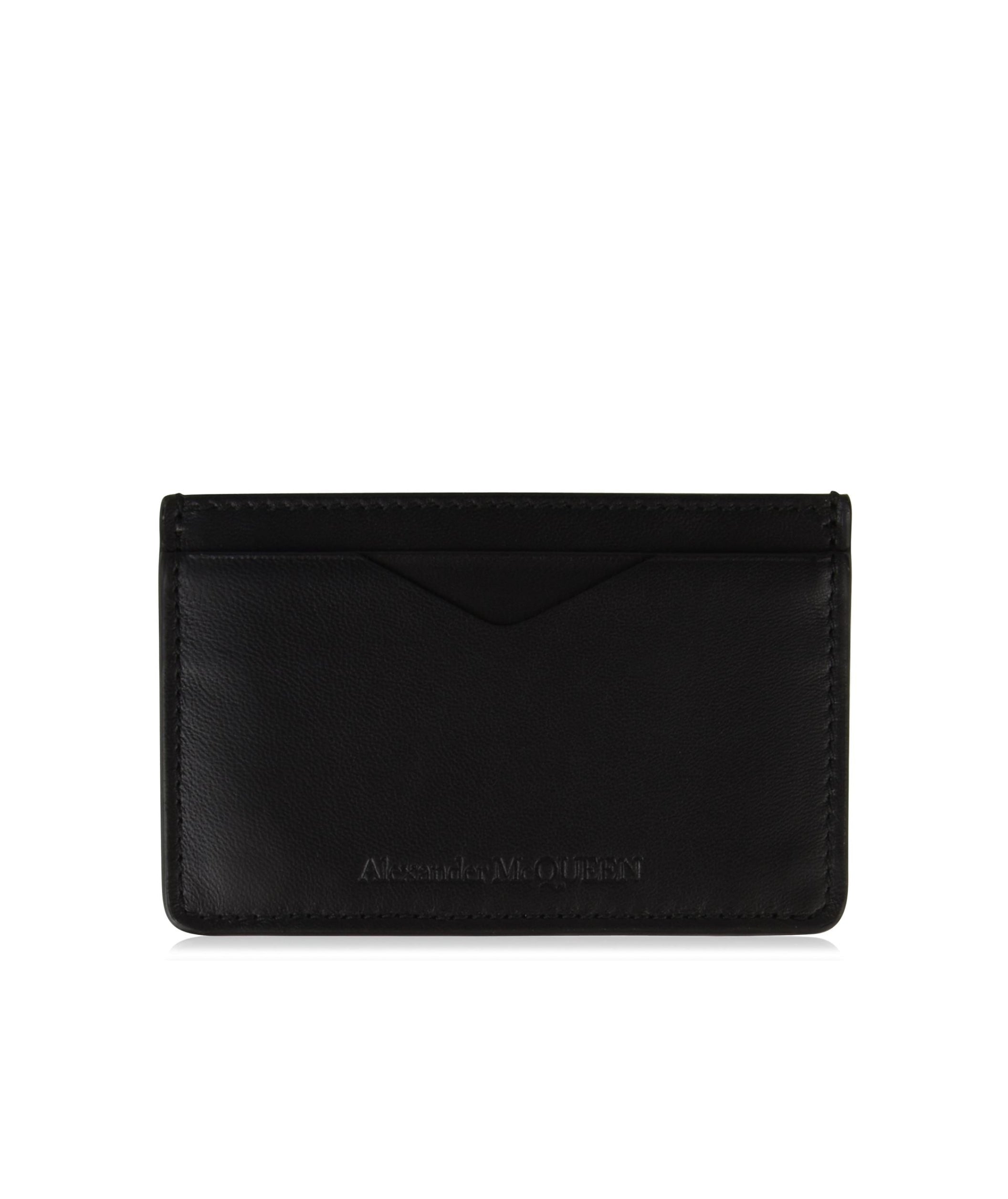 LUXURY HUB ALEXANDER MCQUEEN LOGO CARD HOLDER