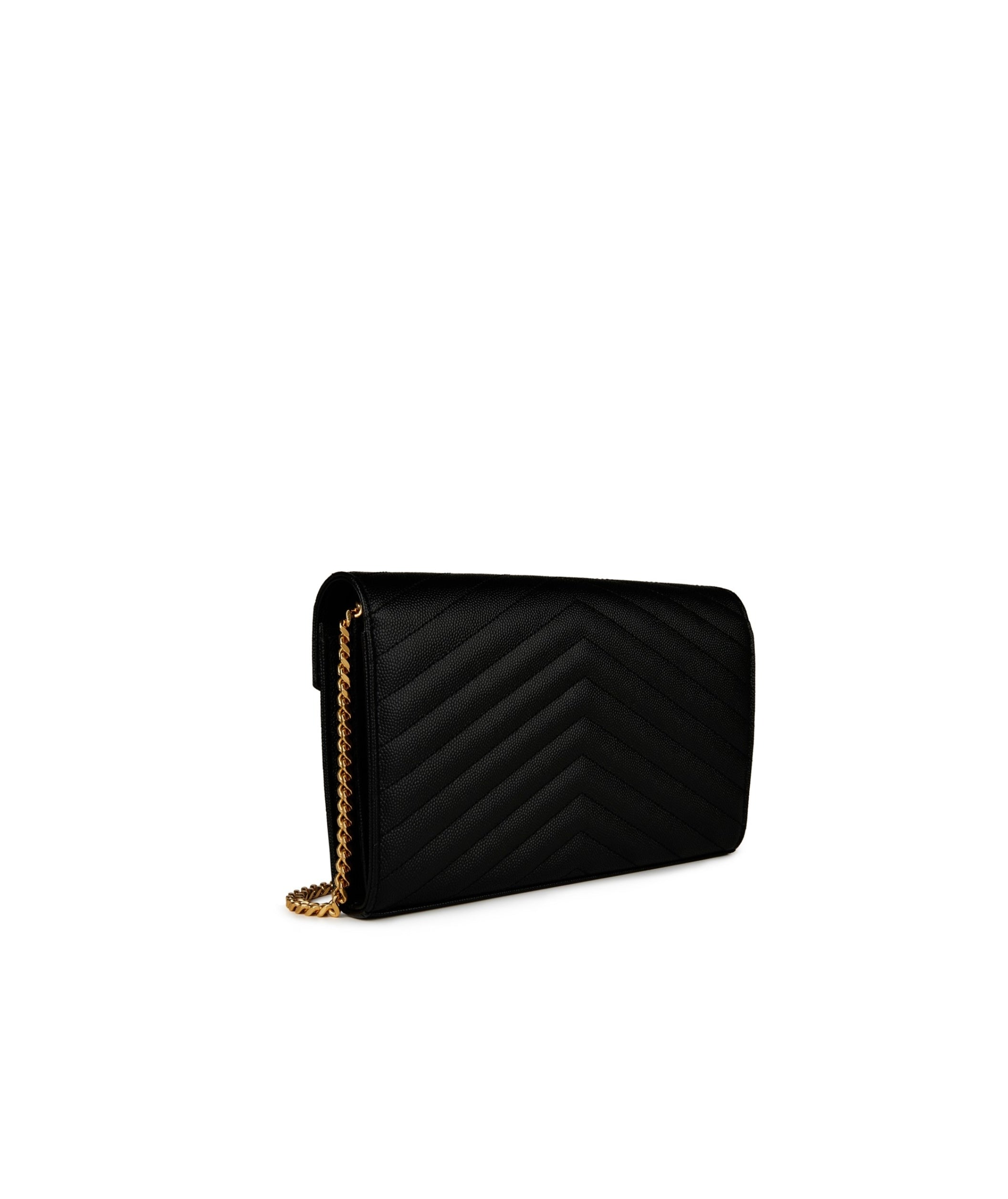 LUXURY HUB SAINT LAURENT CLASSIC CASSANDRE CHAIN WALLET