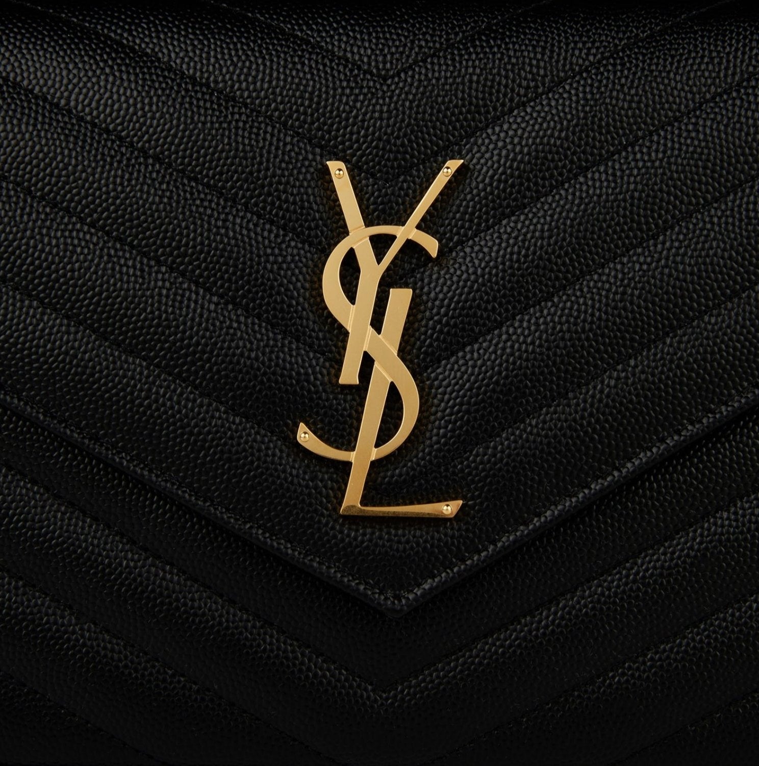 LUXURY HUB SAINT LAURENT CLASSIC CASSANDRE CHAIN WALLET