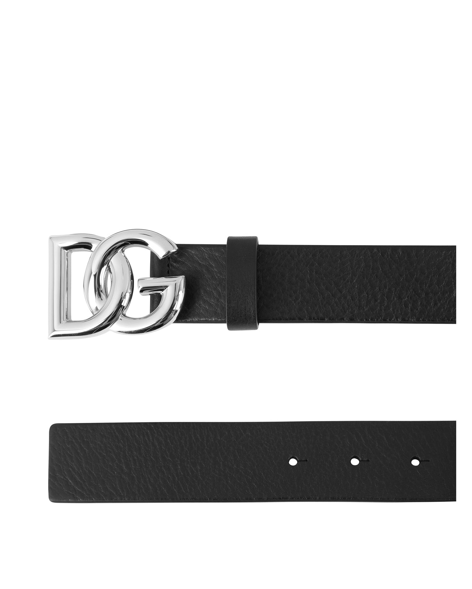 LUXURY HUB DOLCE AND GABBANA LUX LEATHER CROSSOVER LOGO BUCKLE BELT