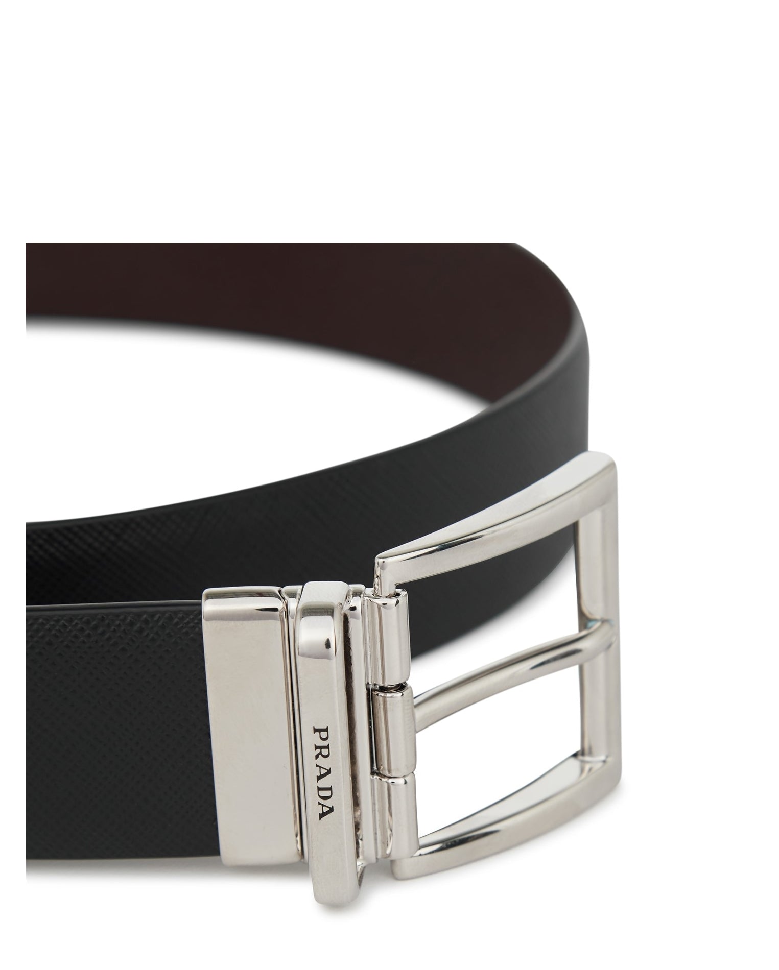 LUXURY HUB PRADA REVERSIBLE SAFFIANO LEATHER BELT