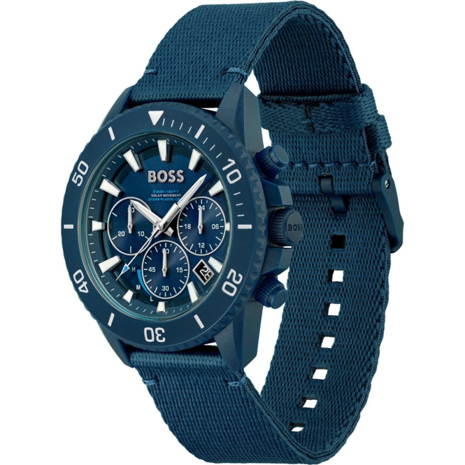 LUXURY HUB BOSS BOSS ADMIRAL OCEAN PLASTIC BLUE WATCH