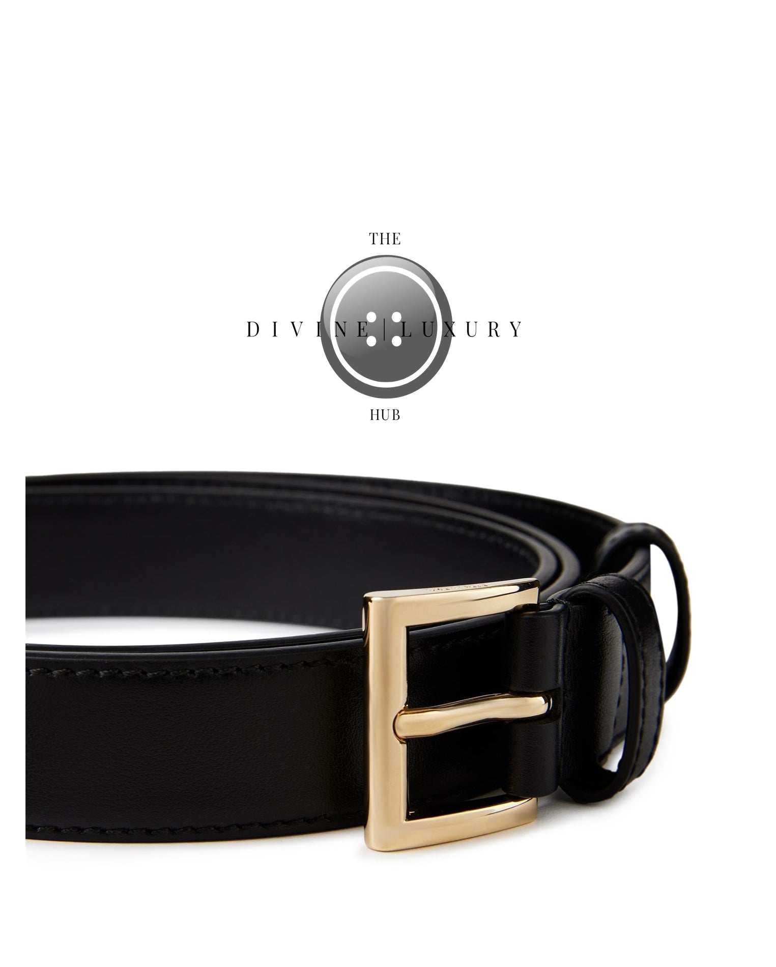 LUXURY HUB PRADA ENAMELLED TRIANGLE BELT