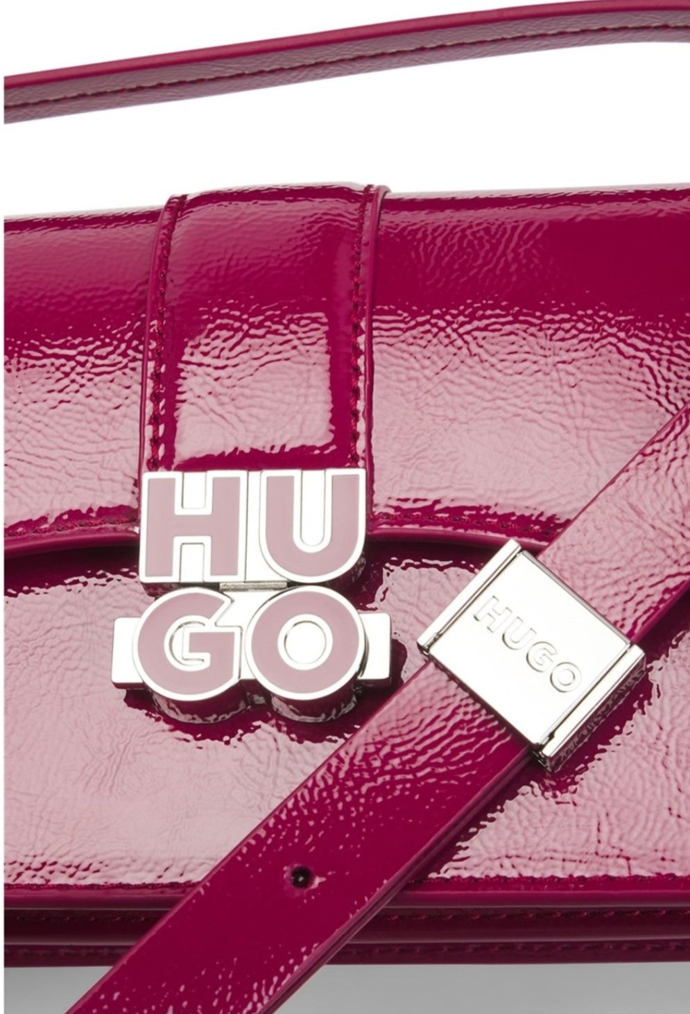 LUXURY HUB HUGO FAUX LEATHER SHOULDER BAG