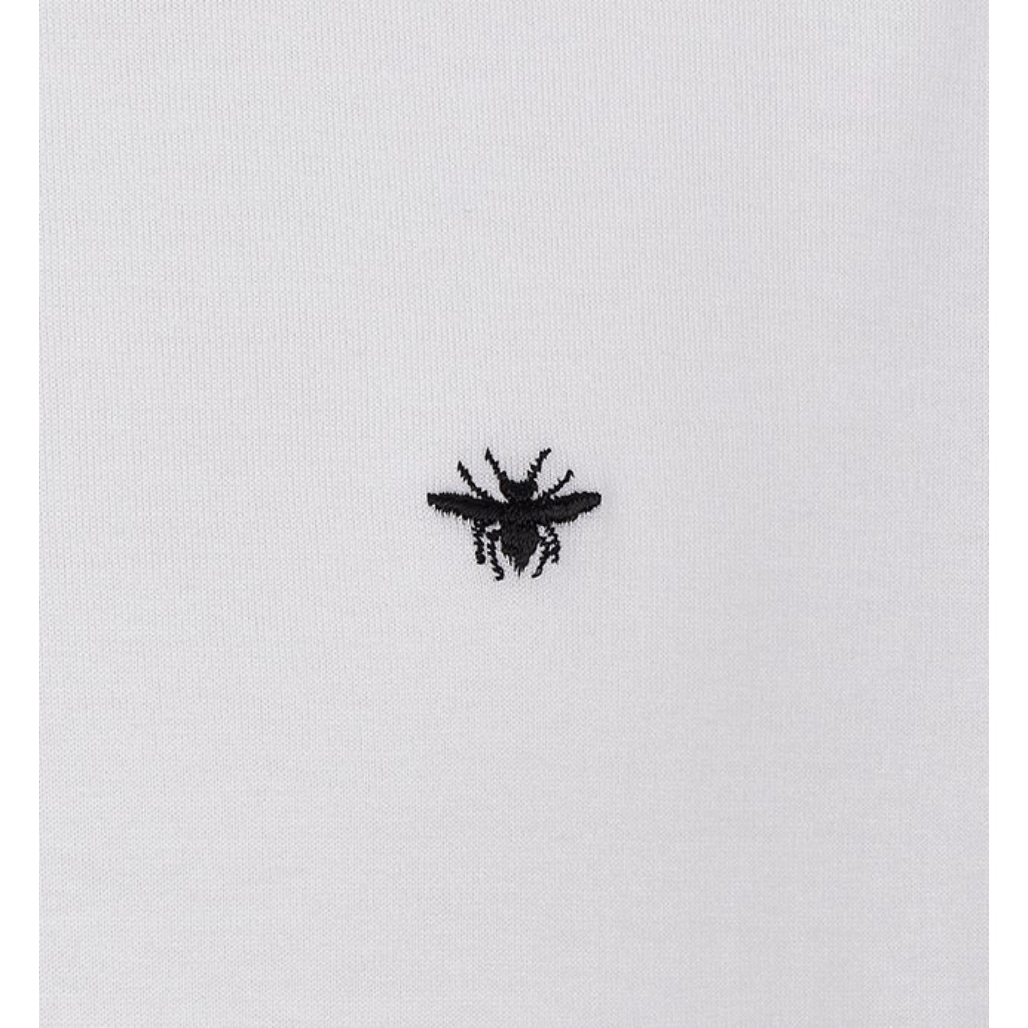 LUXURY HUB CHRISTIAN 'DIOR' BEE EMBROIDERED TEE