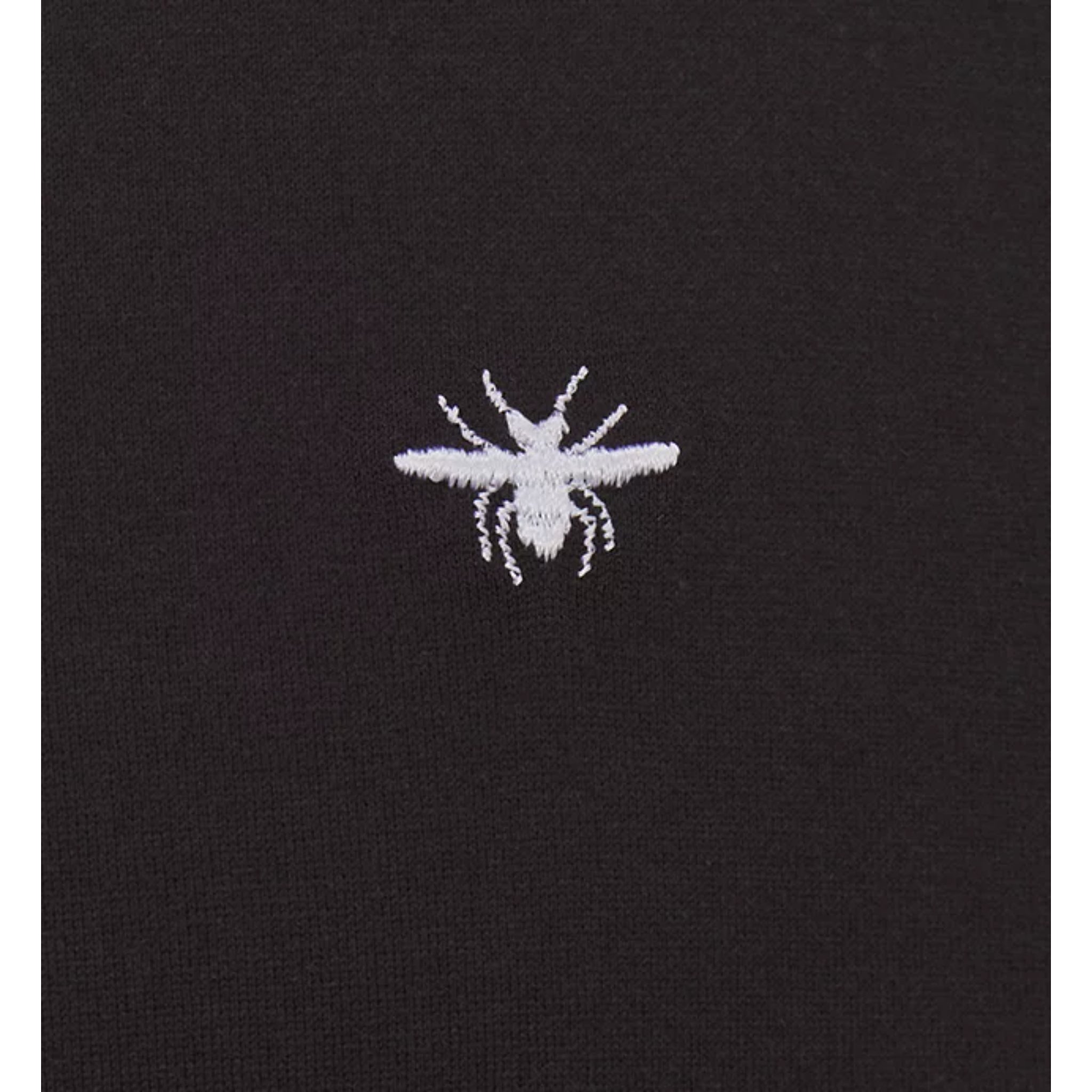 LUXURY HUB CHRISTIAN 'DIOR' BEE EMBROIDERED TEE