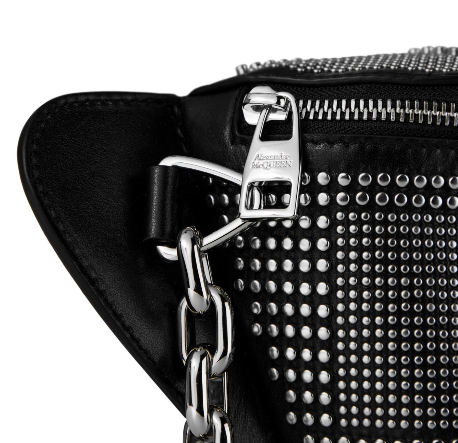 LUXURY HUB ALEXANDER MCQUEEN BIKER BUMBAG