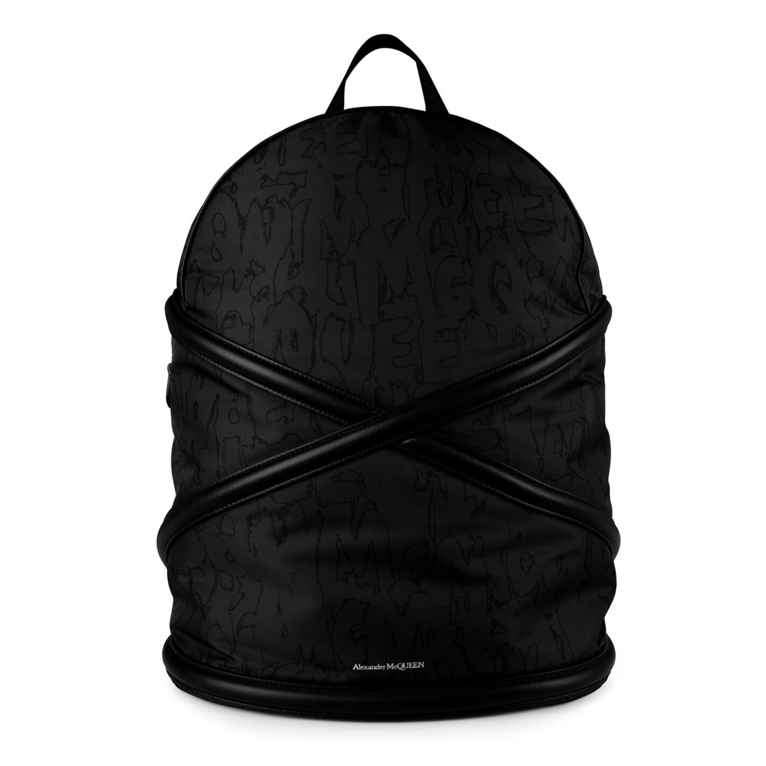 LUXURY HUB ALEXANDER MCQUEEN THE HARNESS PRINT BACKPACK