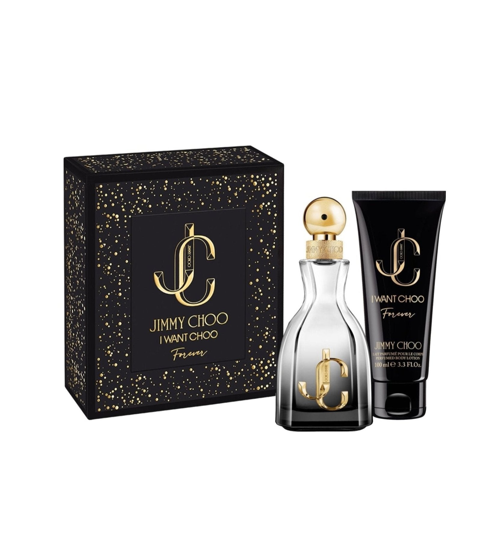 LUXURY HUB JIMMY CHOO JIMMY CHOO I WANT CHOO FOREVER GIFT SET: EAU DE PARFUM 60ML + BODY LOTION 100ML