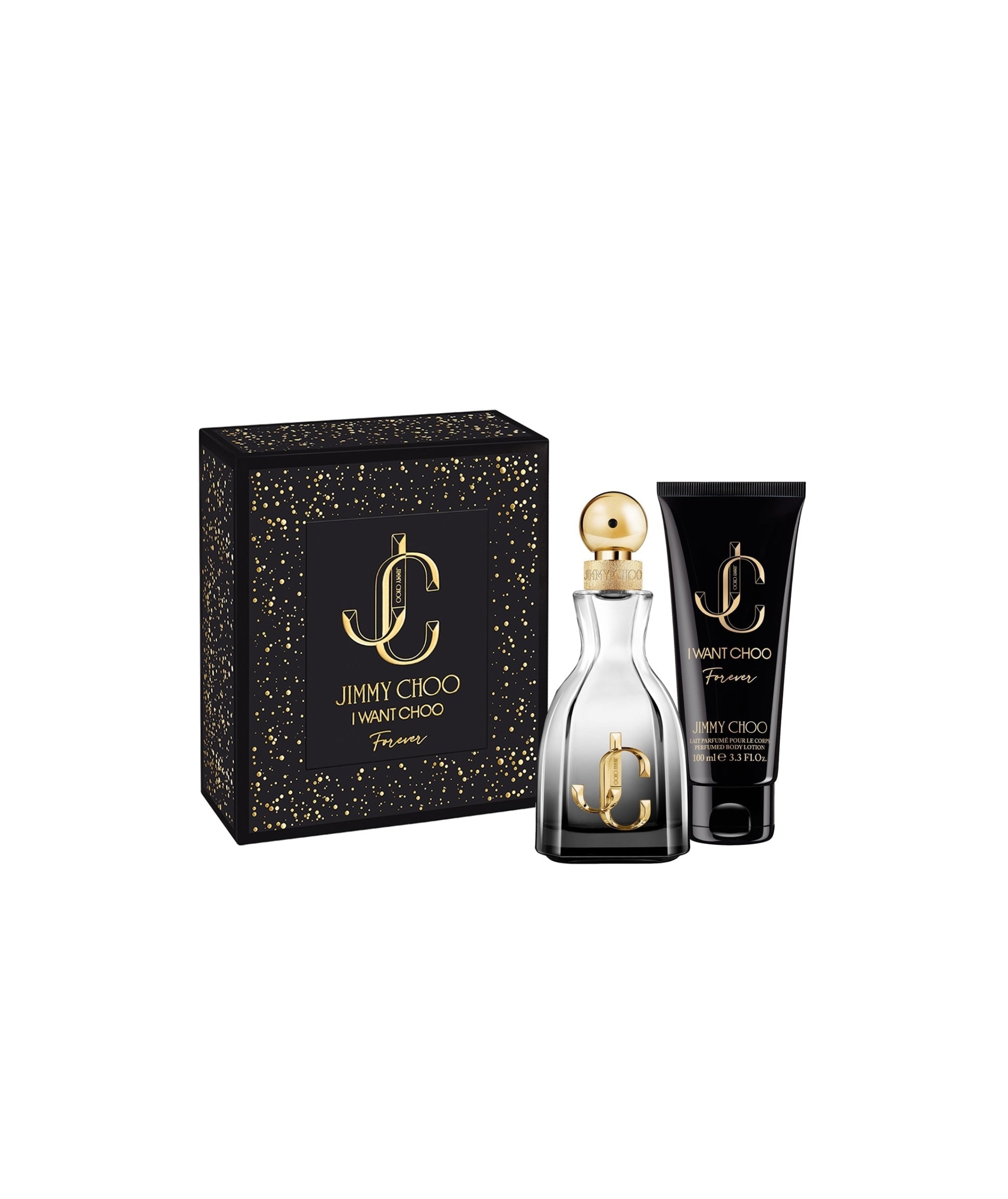 LUXURY HUB JIMMY CHOO JIMMY CHOO I WANT CHOO FOREVER GIFT SET: EAU DE PARFUM 60ML + BODY LOTION 100ML