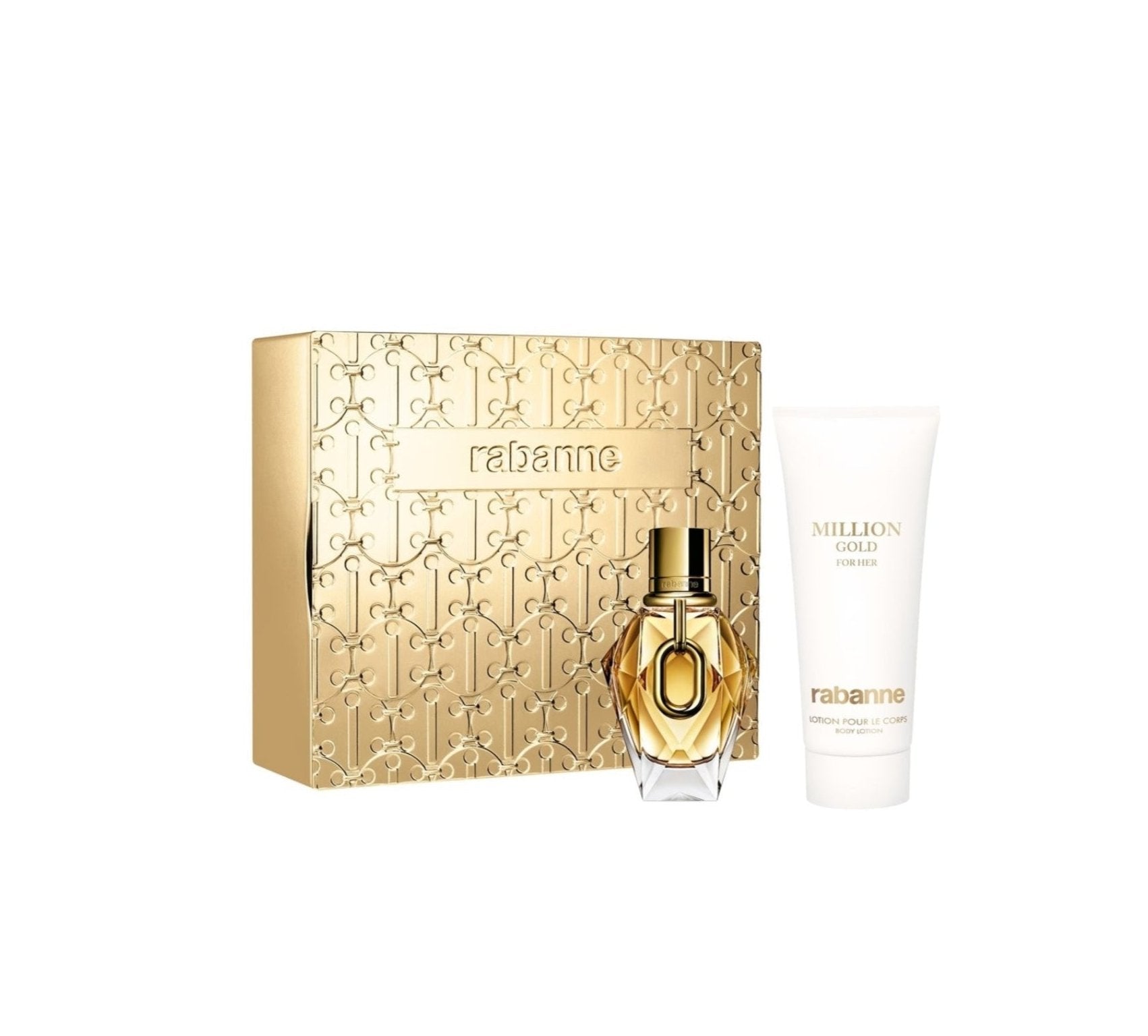 LUXURY HUB RABANNE GOLD HER SET