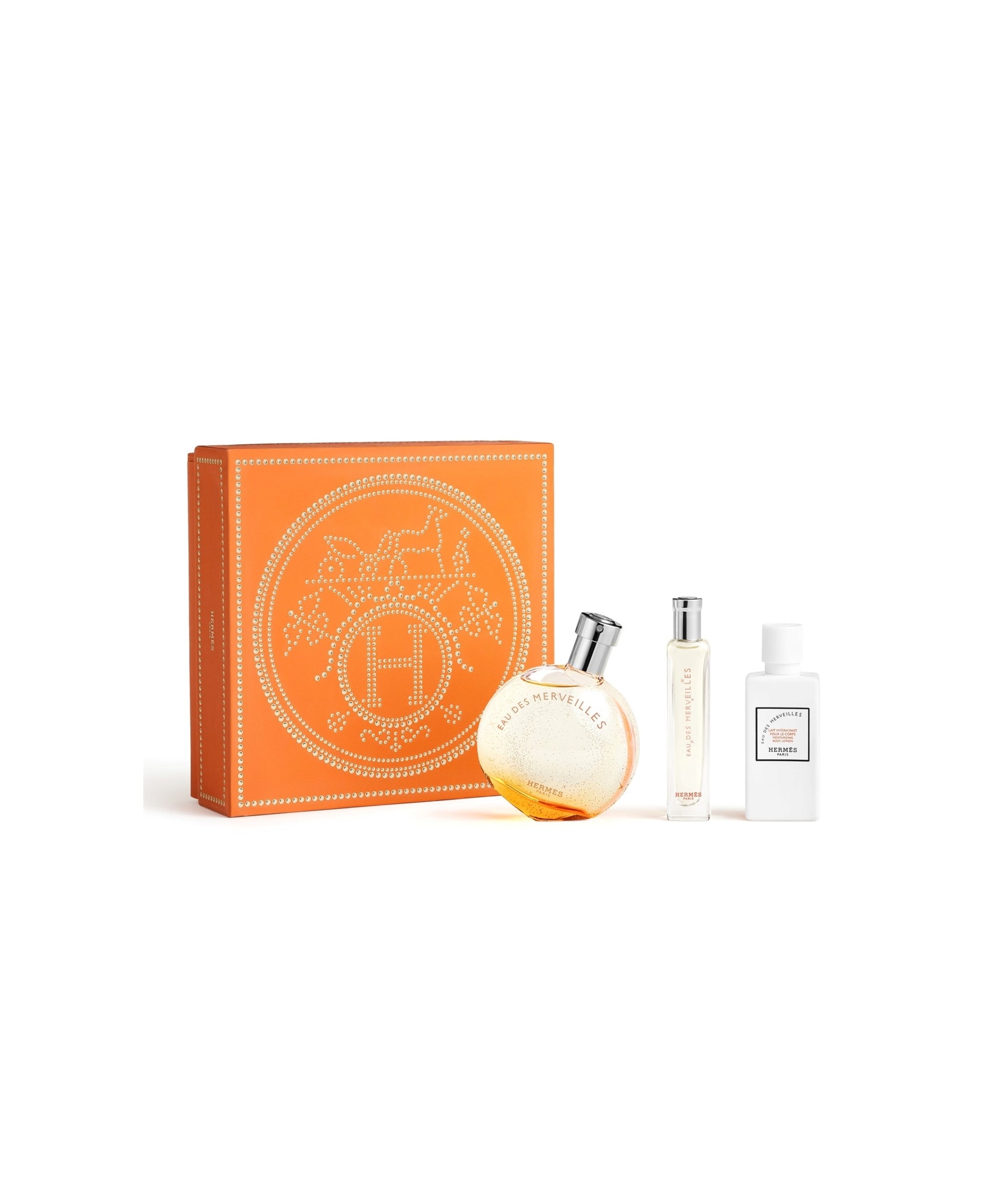 LUXURY HUB HERMES EAU DES MERVEILLES GIFT SET, EAU DE TOILETTE, 50ML