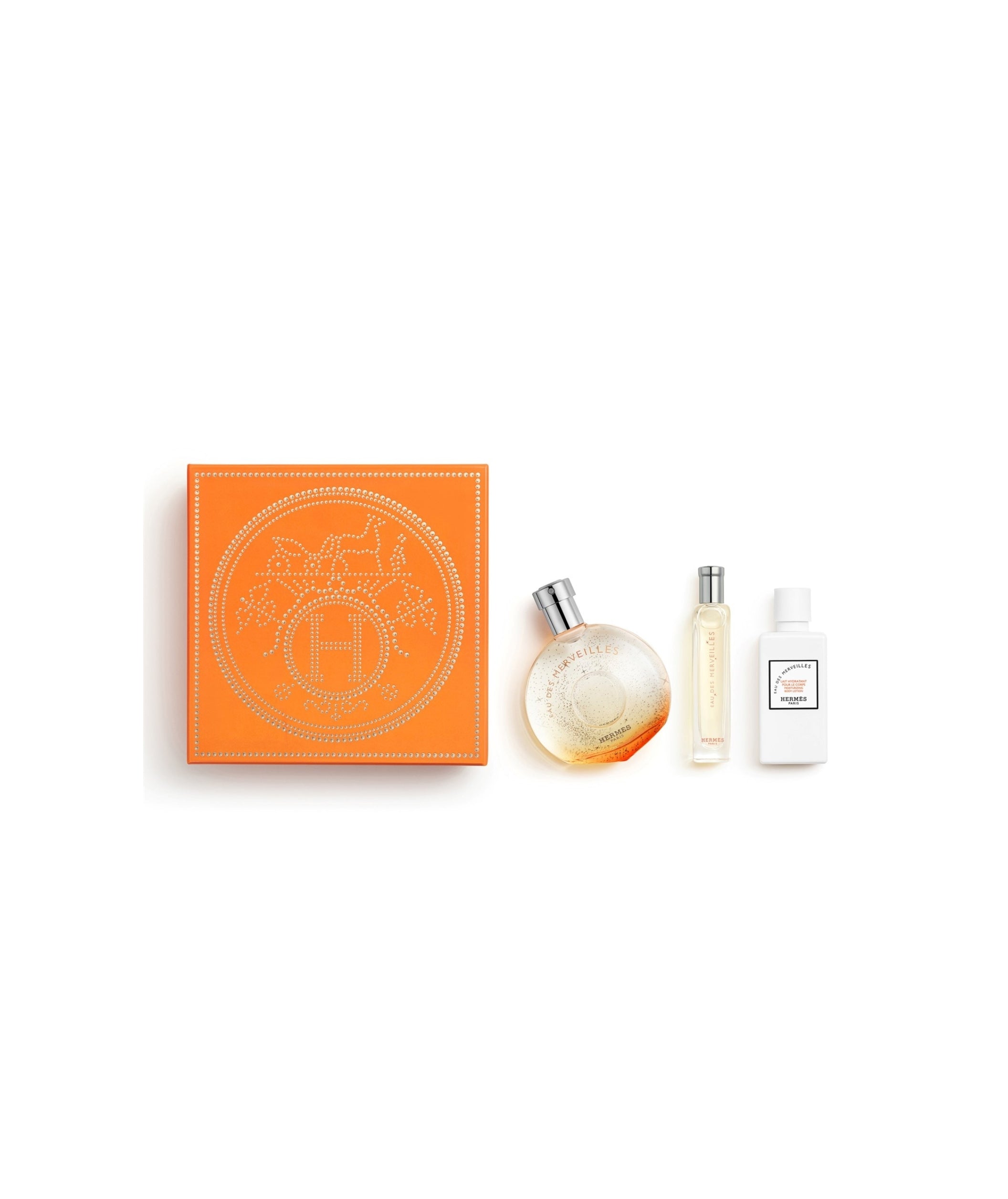 LUXURY HUB HERMES EAU DES MERVEILLES GIFT SET, EAU DE TOILETTE, 50ML