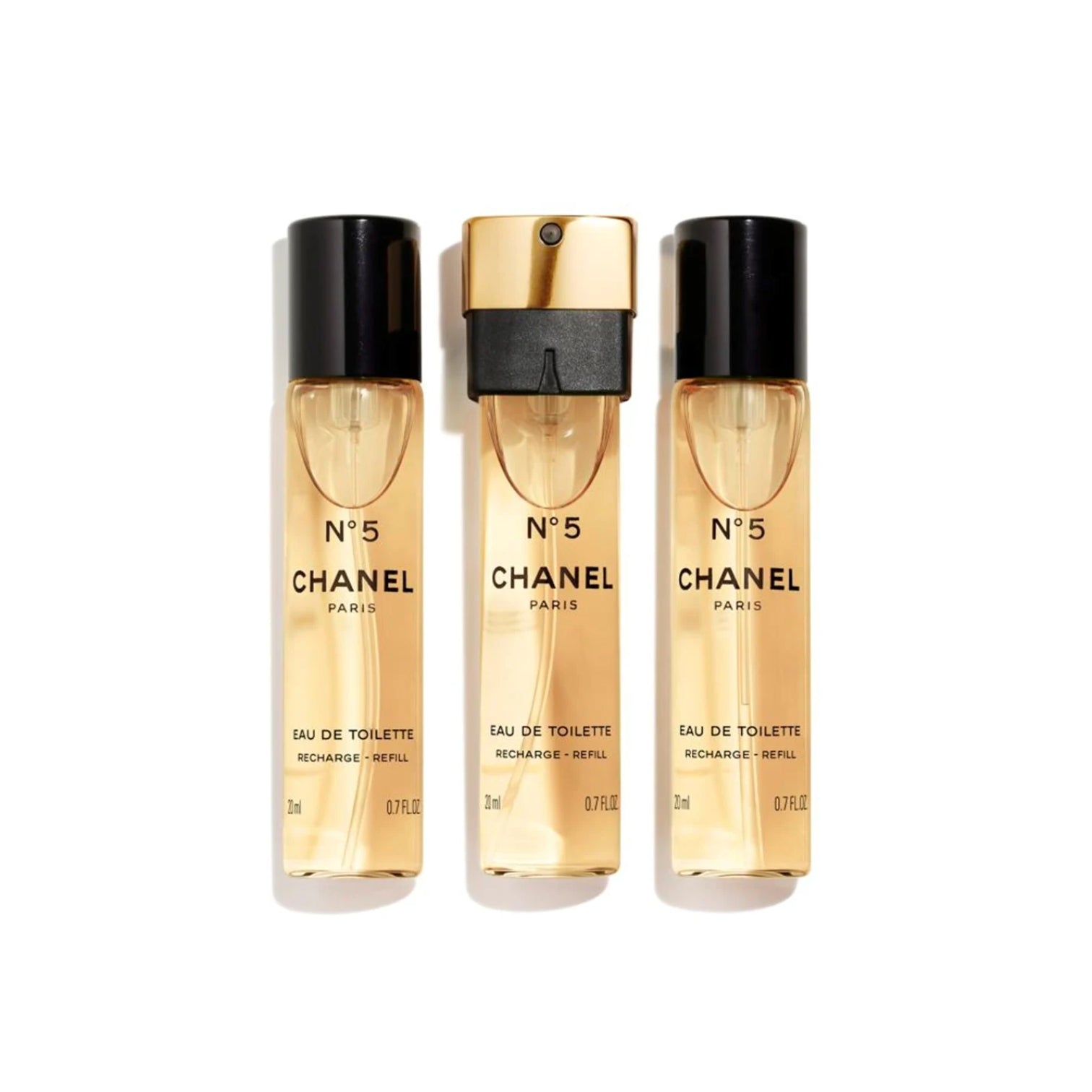 LUXURY HUB CHANEL N°5 EAU DE TOILETTE TWIST AND SPRAY 3X20ML