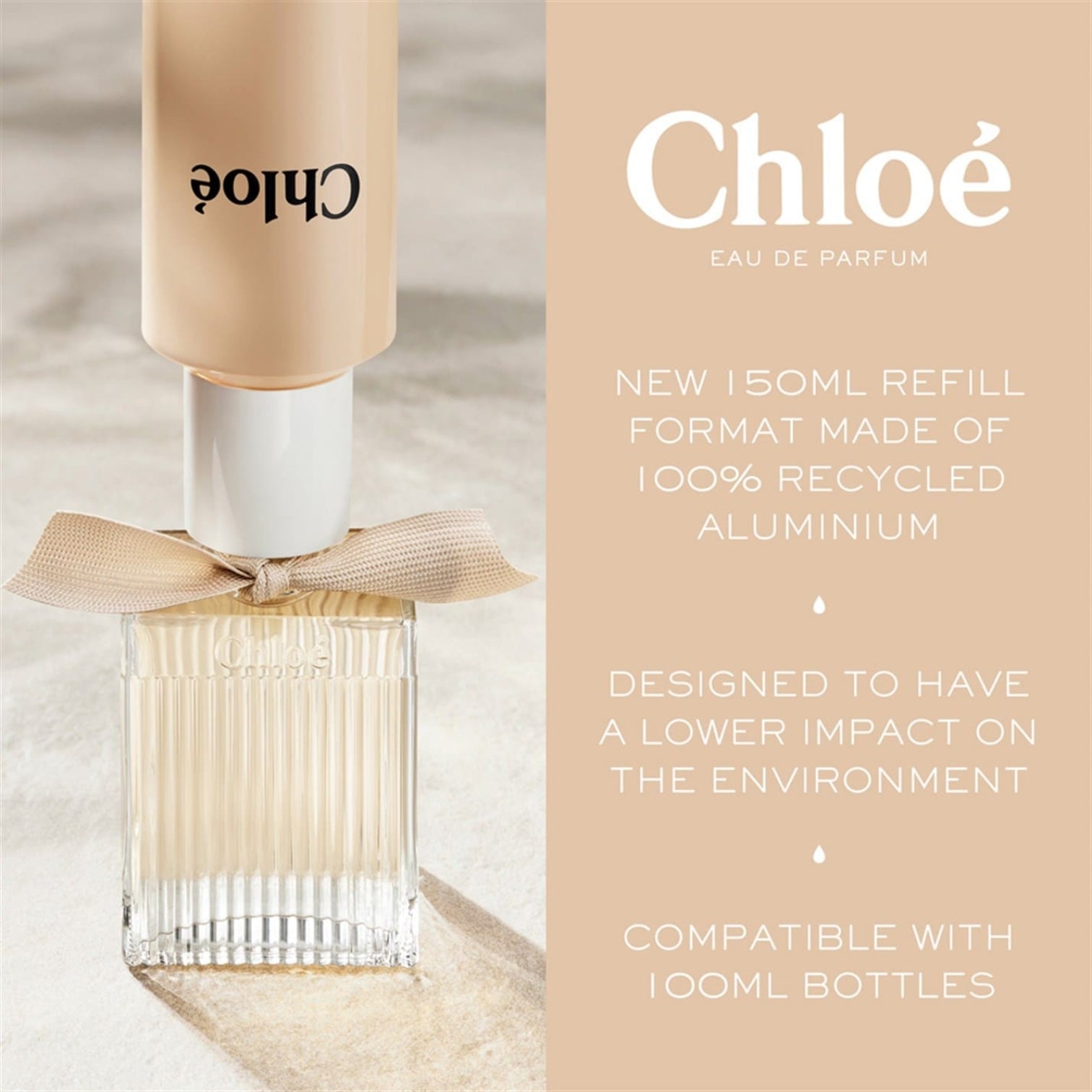 LUXURY HUB CHLOE CHLOÉ EAU DE PARFUM FOR WOMEN 150ML REFILL