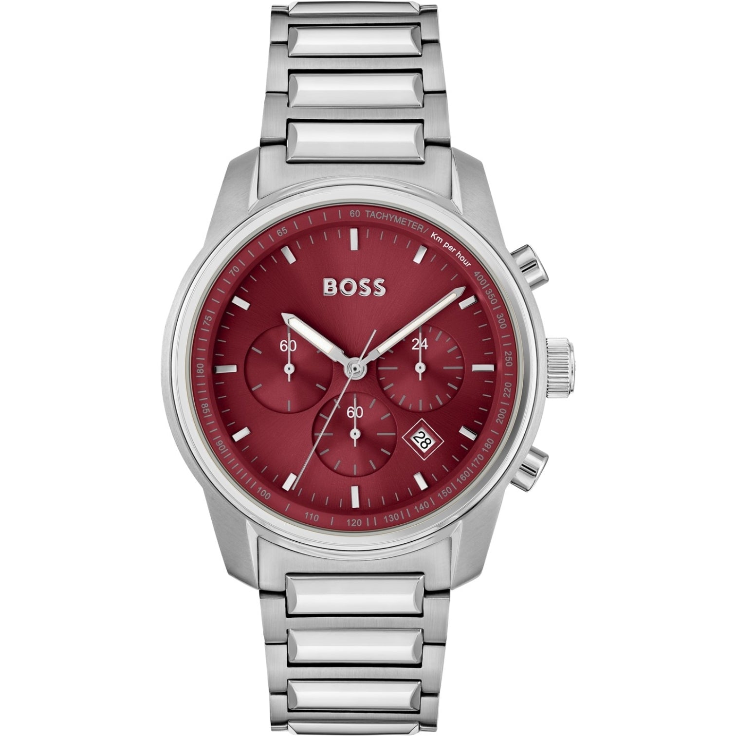 LUXURY HUB BOSS GENTS BOSS TRACE BRACELET WATCH