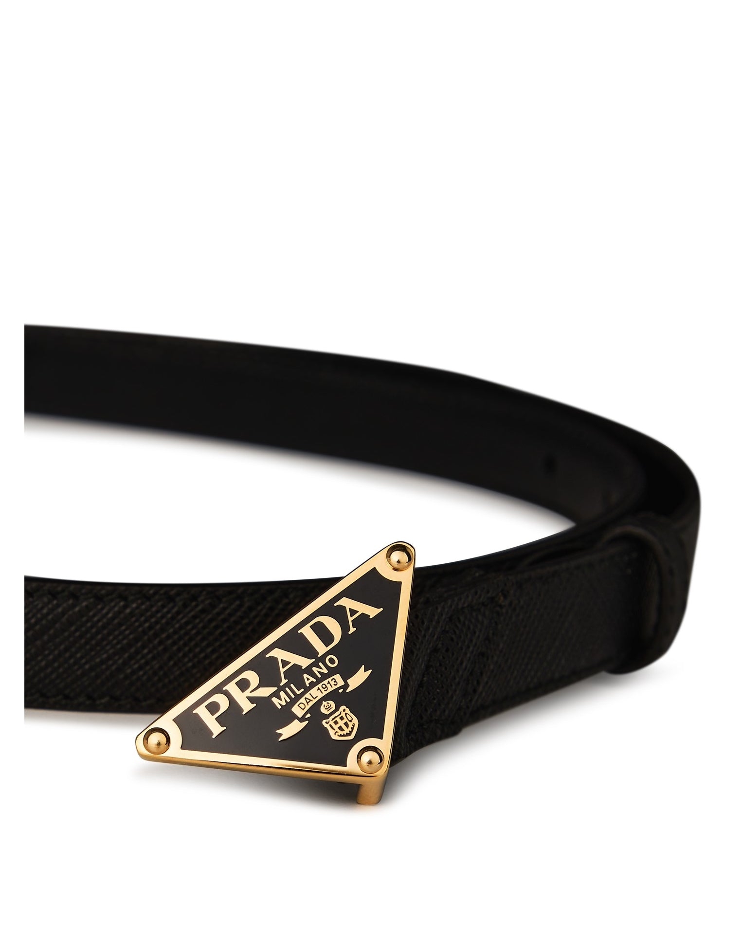 LUXURY HUB PRADA TRIANGLE LOGO BELT