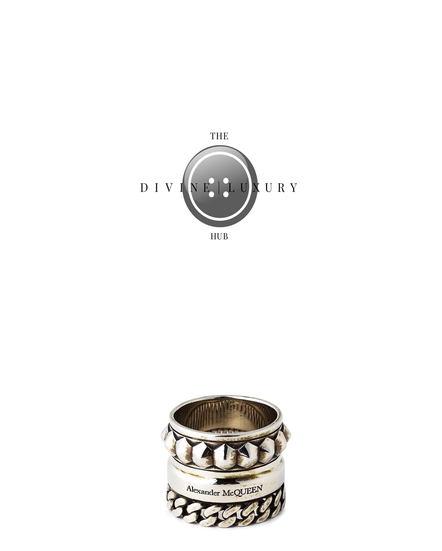 LUXURY HUB ALEXANDER MCQUEEN ALEX PUNK RING