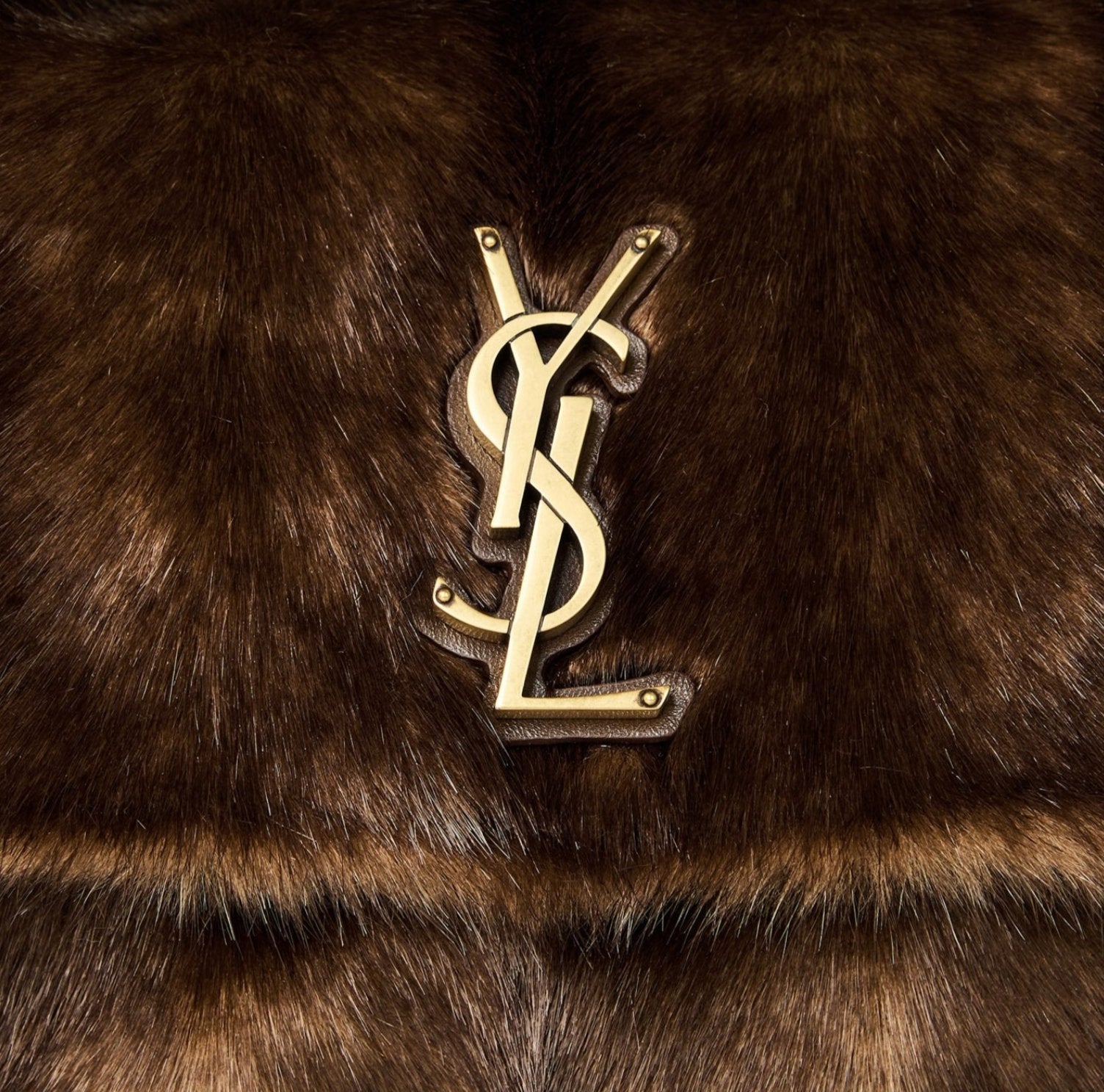 LUXURY HUB SAINT LAURENT SAINT FAUX FUR NIKI BAG