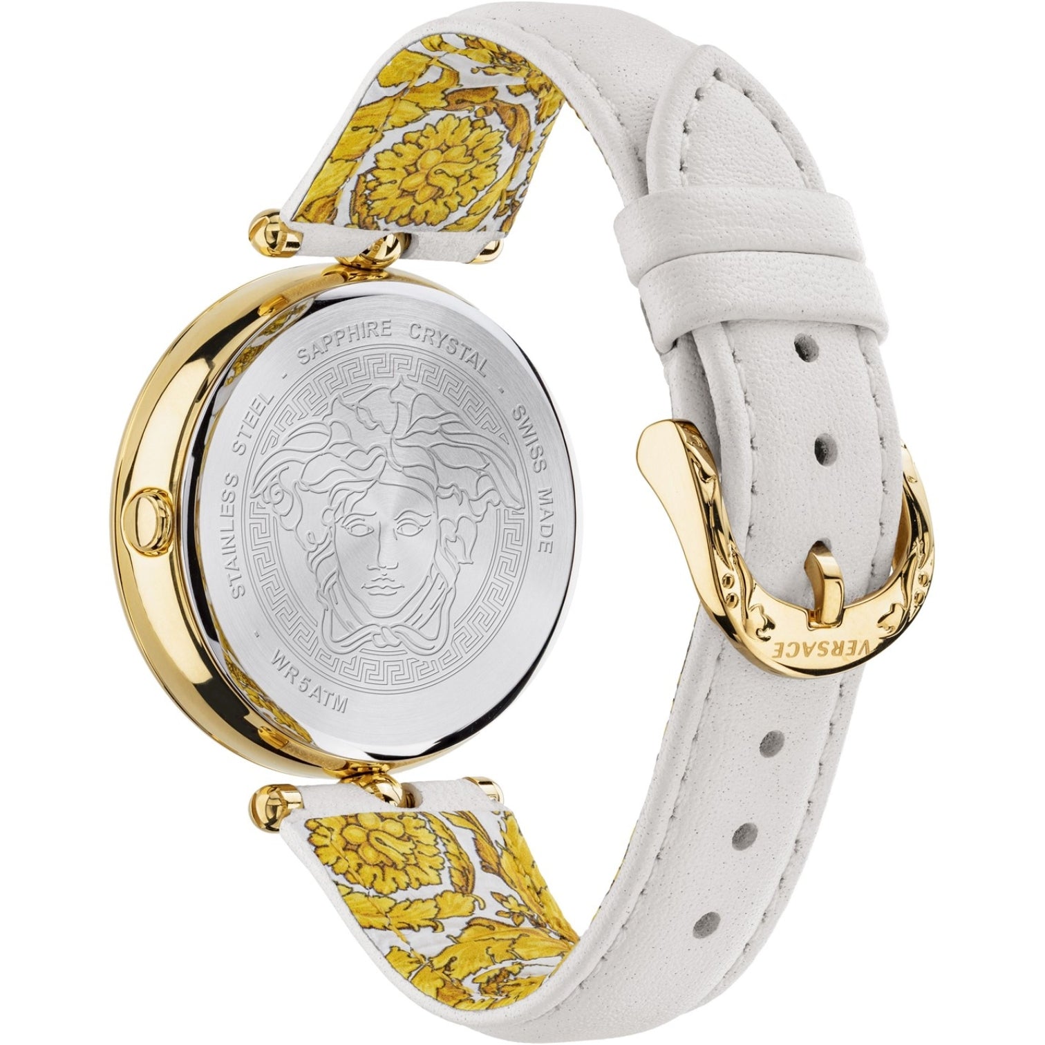 LUXURY HUB VERSACE EMPIRE PLATED STAINLESS STEEL LUXURY QUARTZ WATCH