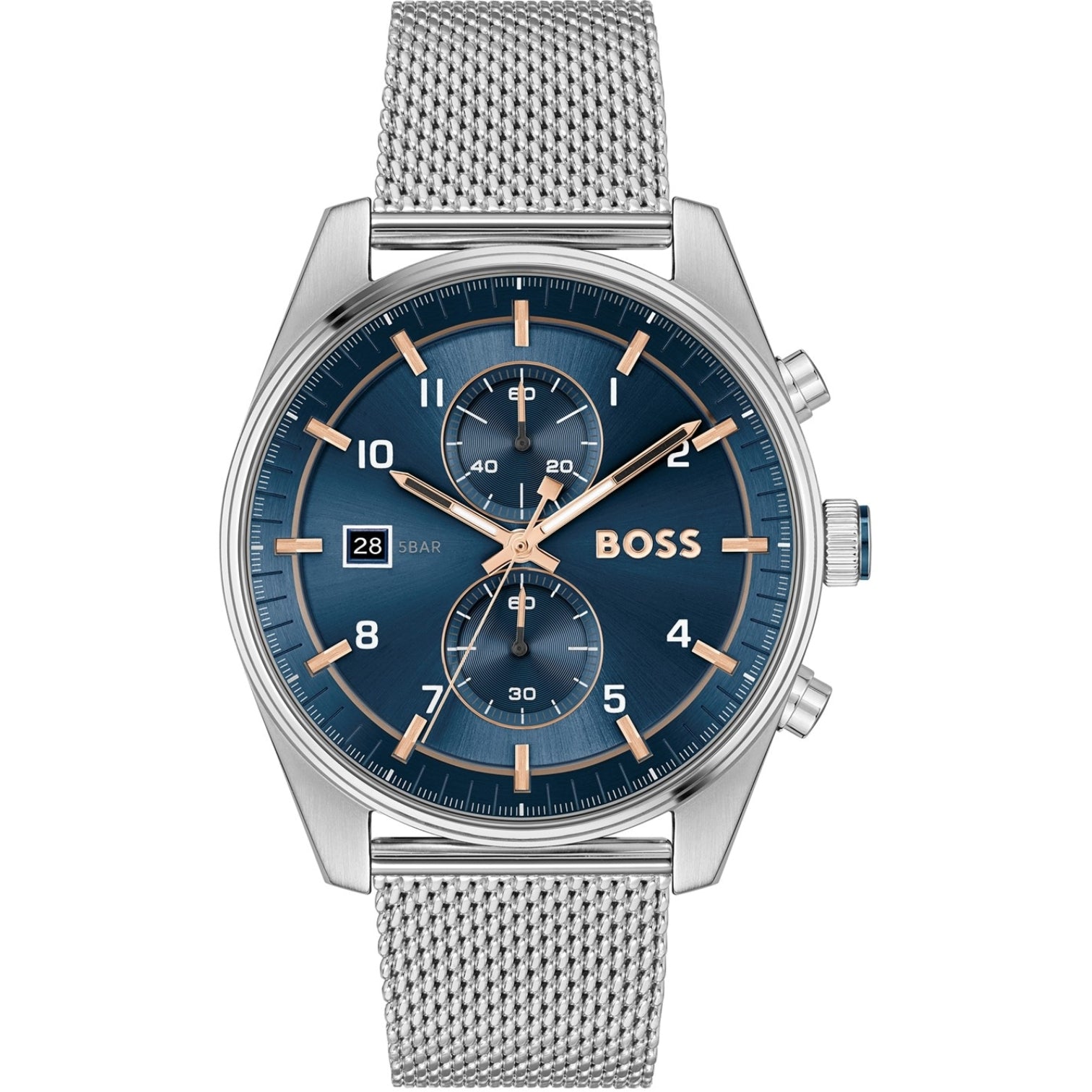 LUXURY HUB BOSS GENTS BOSS SKYTRAVELLER CHRONOGRAPH WATCH