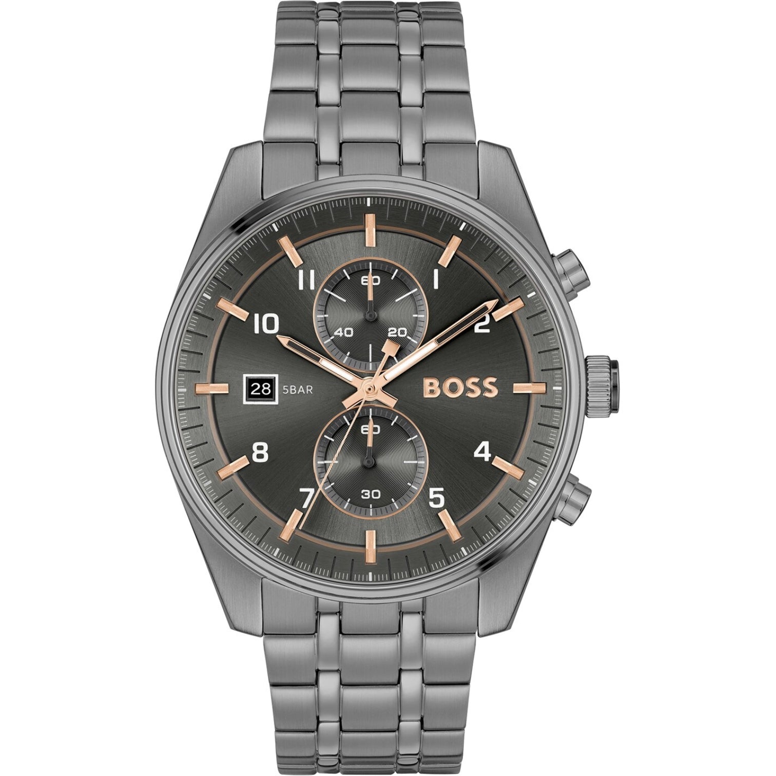 LUXURY HUB BOSS GENTS BOSS SKYTRAVELLER CHRONOGRAPH WATCH