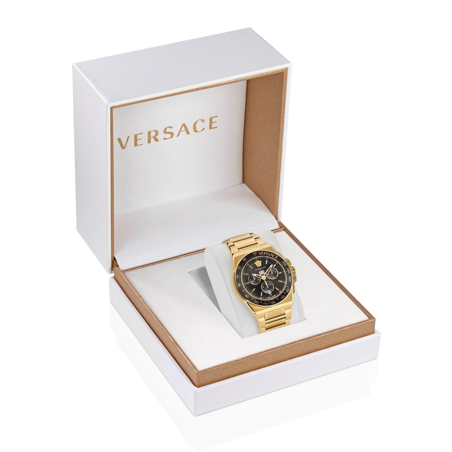 LUXURY HUB VERSACE GRECA CHRONO WATCH