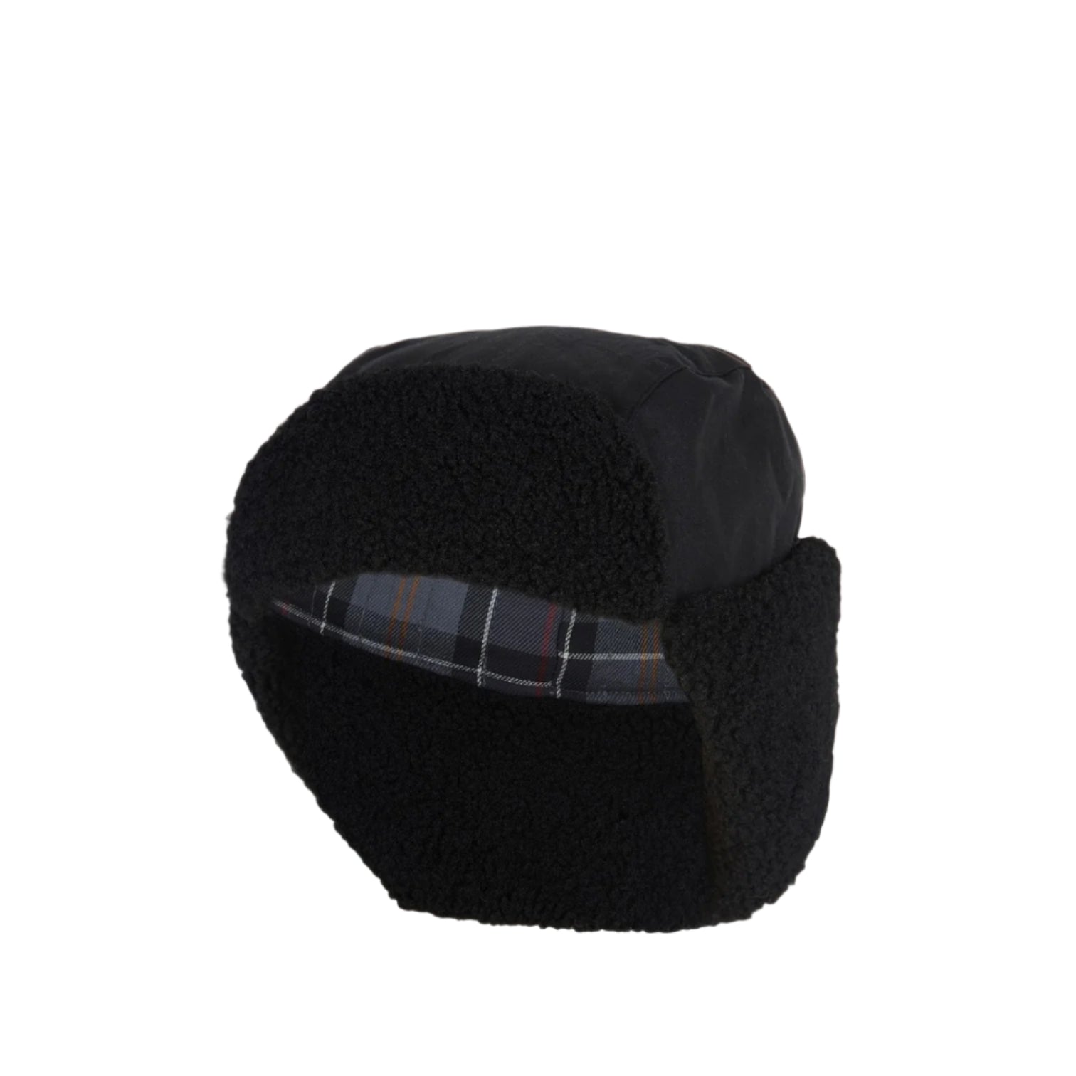 LUXURY HUB BARBOUR MORAR WAX TRAPPER HAT