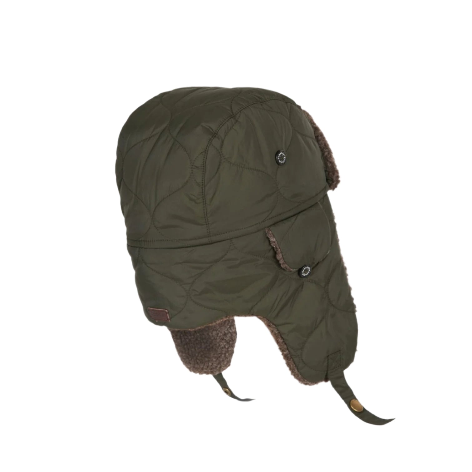 LUXURY HUB BARBOUR SANDBAY QUILTED TRAPPER HAT