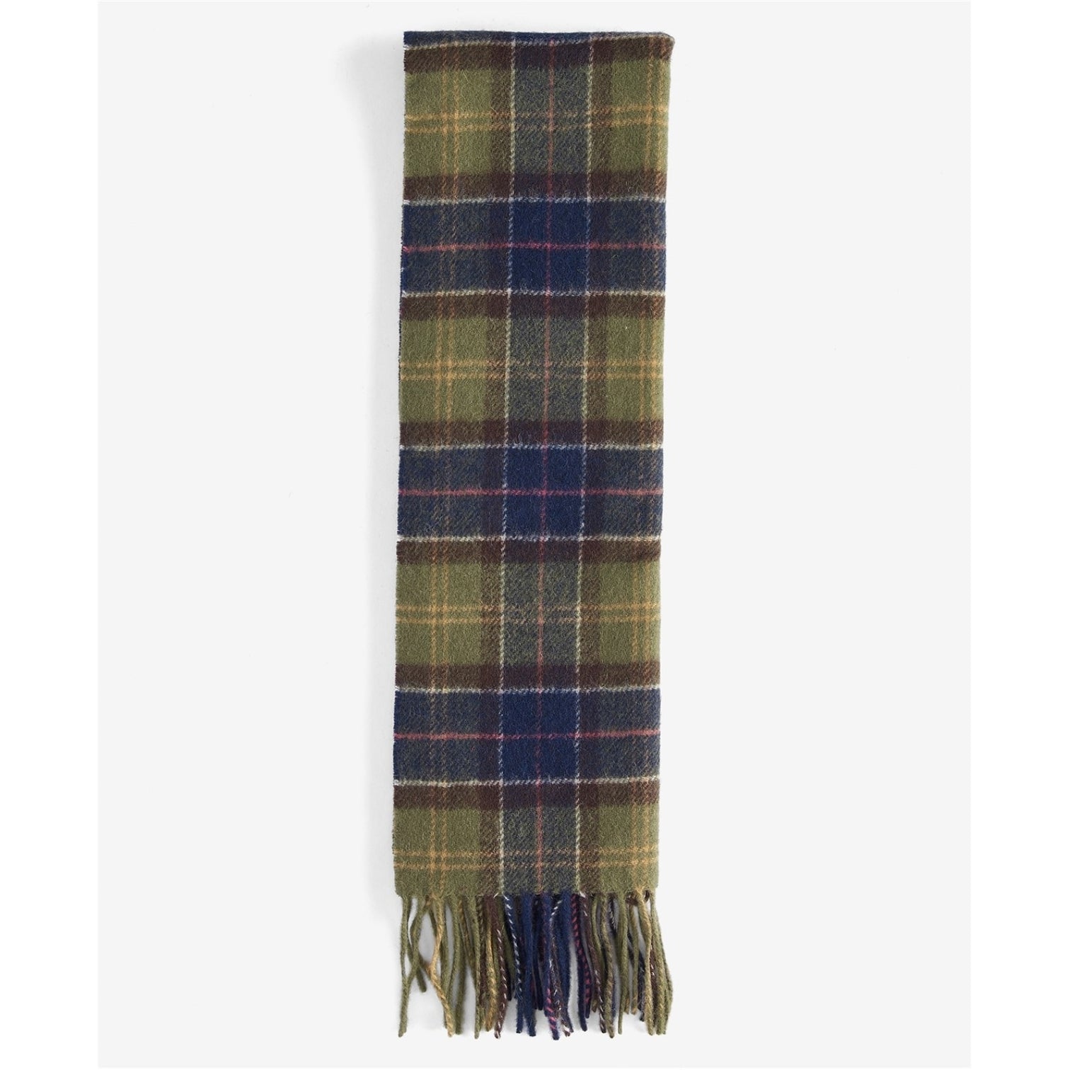 LUXURY HUB BARBOUR TARTAN LAMBSWOOL SCARF