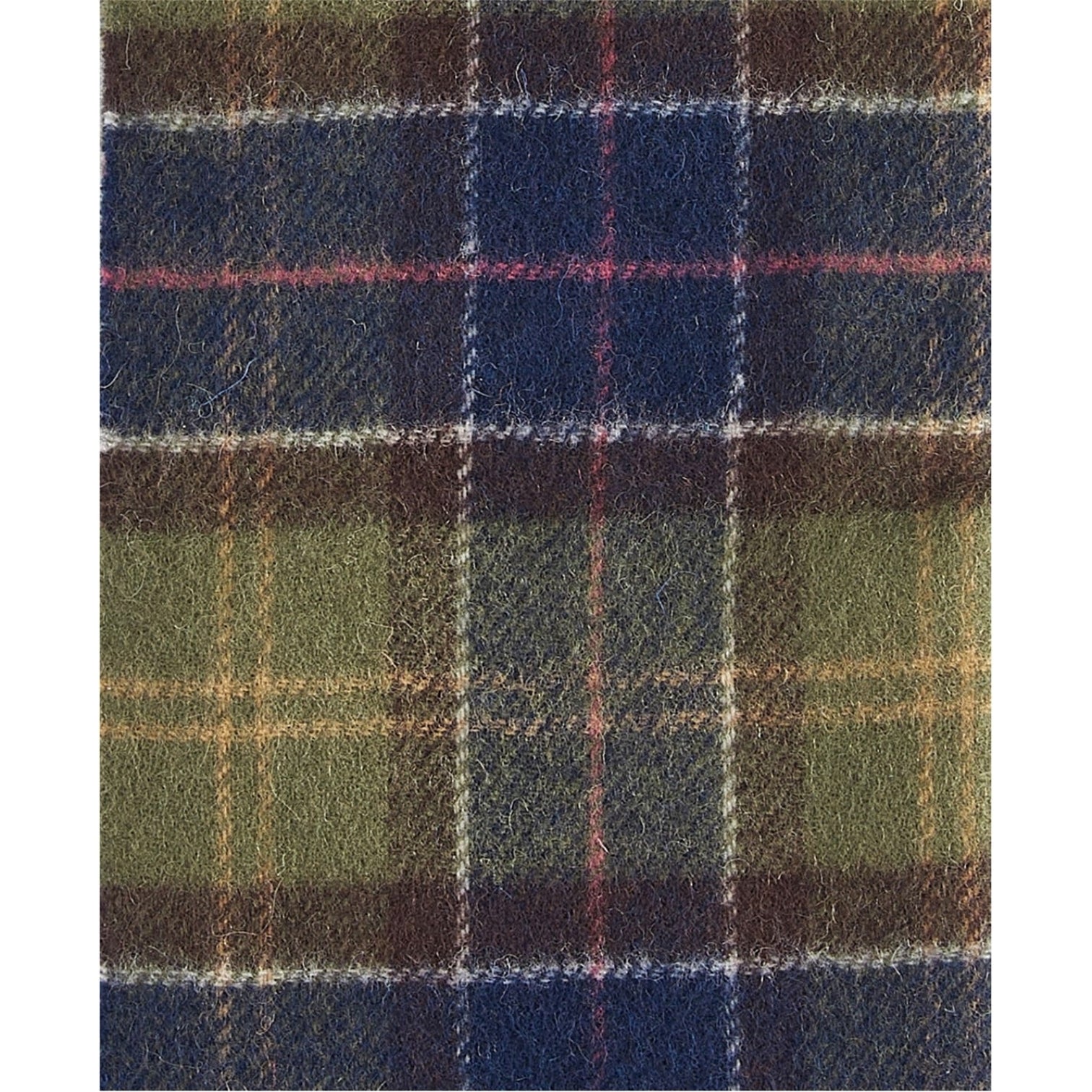 LUXURY HUB BARBOUR TARTAN LAMBSWOOL SCARF