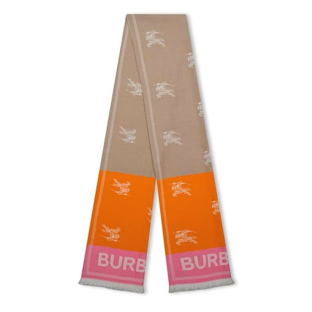 LUXURY HUB BURBERRY EKD WOOL SCARF