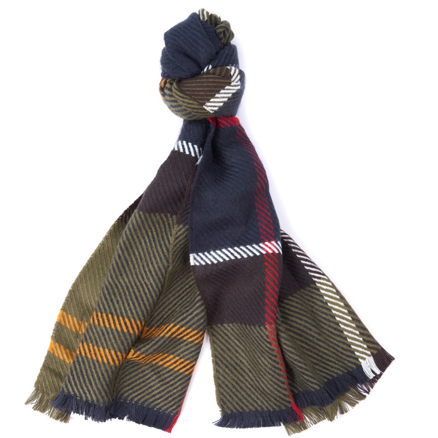 LUXURY HUB BARBOUR BLAIR TARTAN SCARF