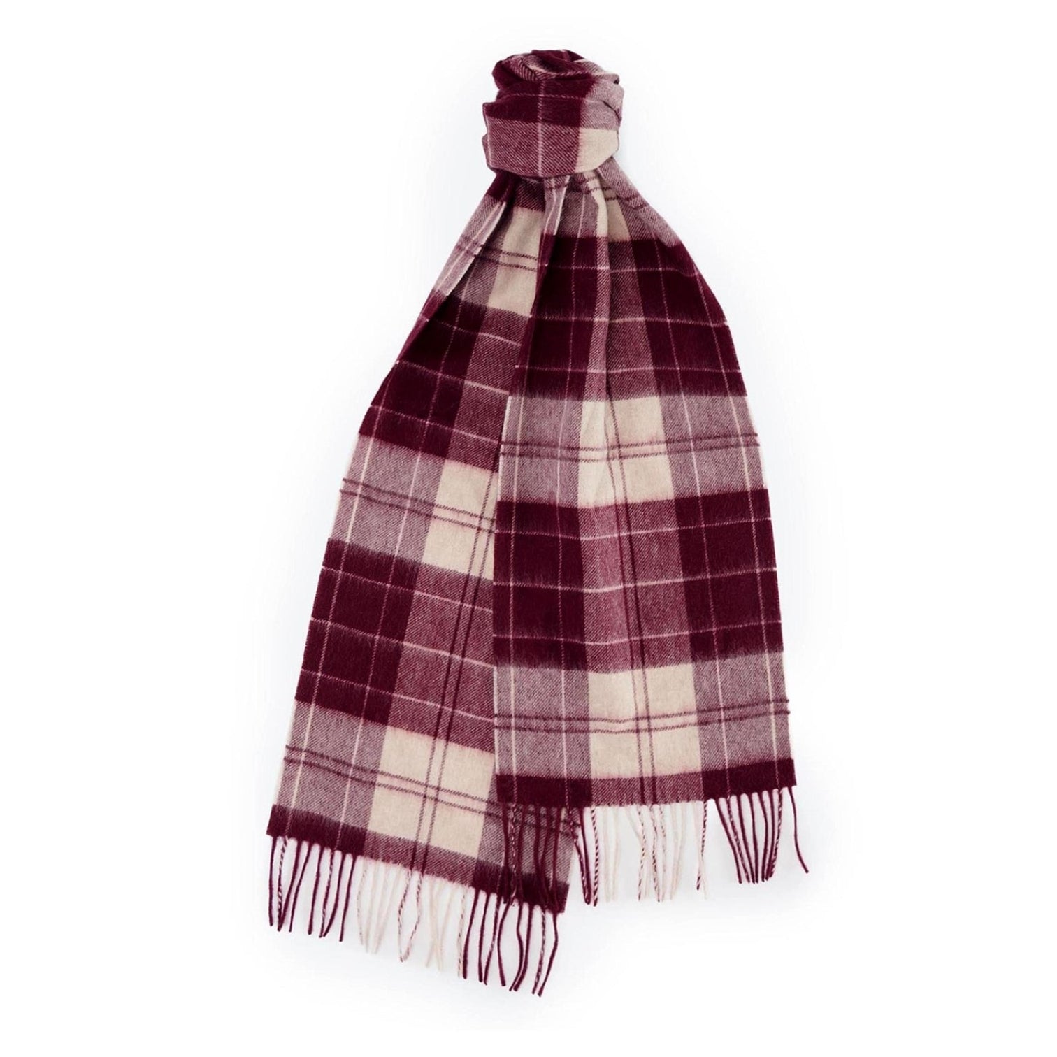 LUXURY HUB BARBOUR LAMBSWOOL AND CASHMERE SCARF