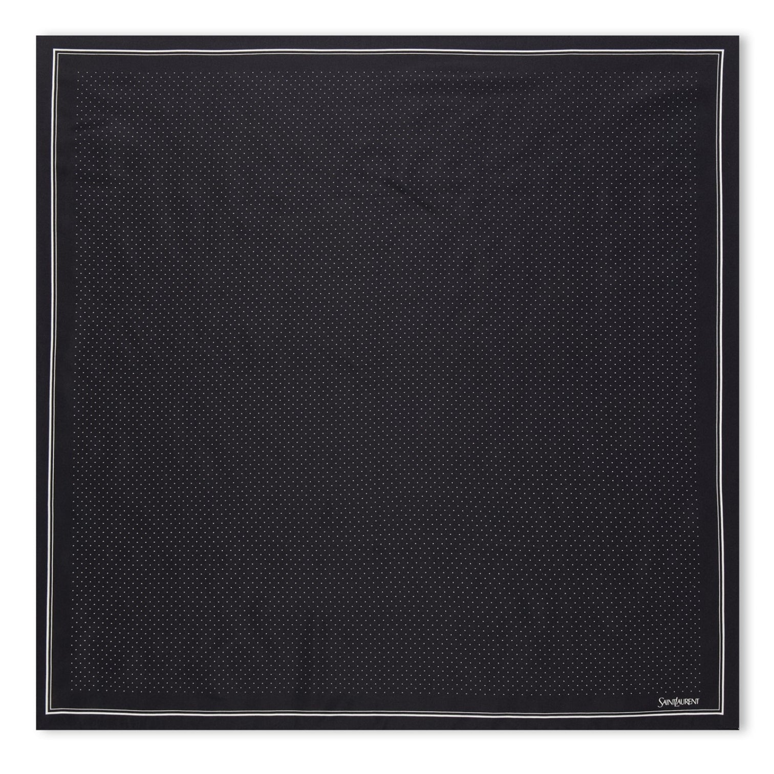 LUXURY HUB SAINT LAURENT DOTTED SILK TWILL BANDANA