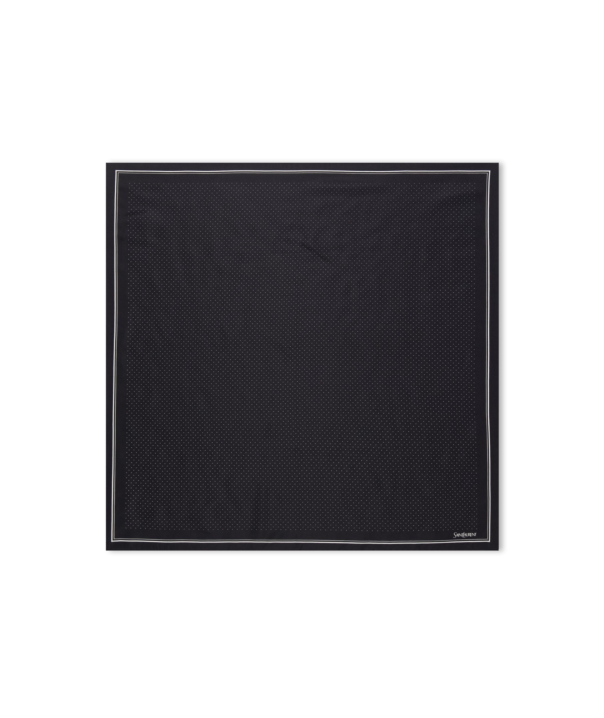 LUXURY HUB SAINT LAURENT DOTTED SILK TWILL BANDANA