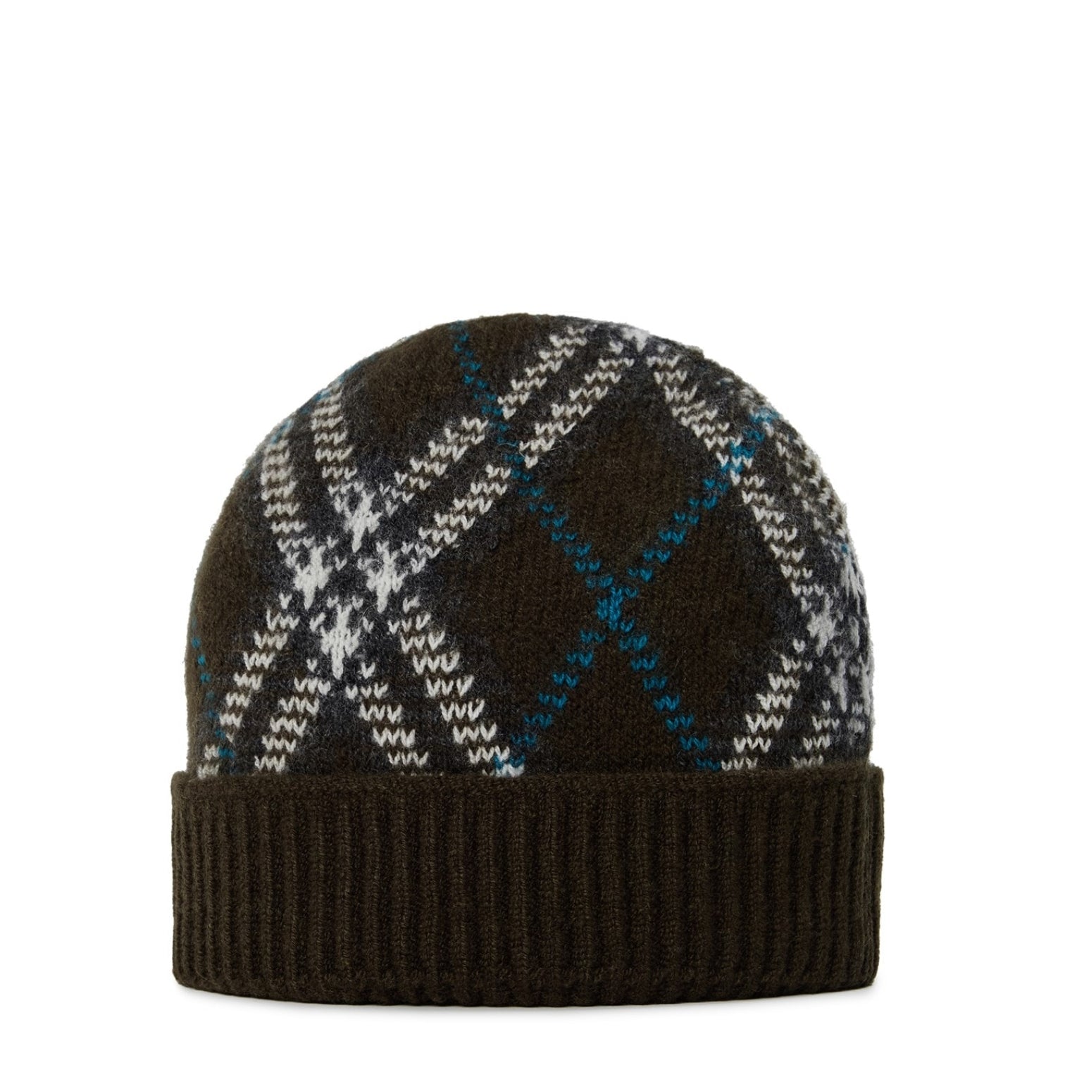 LUXURY HUB BURBERRY BURB CHECK BEANIE