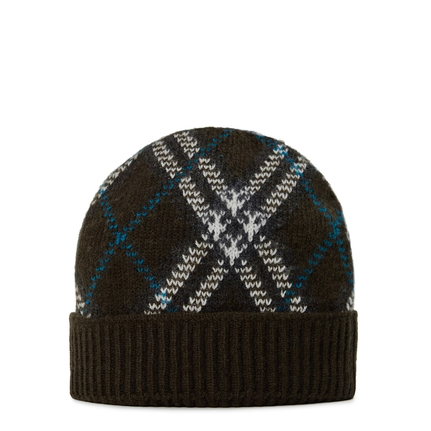 LUXURY HUB BURBERRY BURB CHECK BEANIE