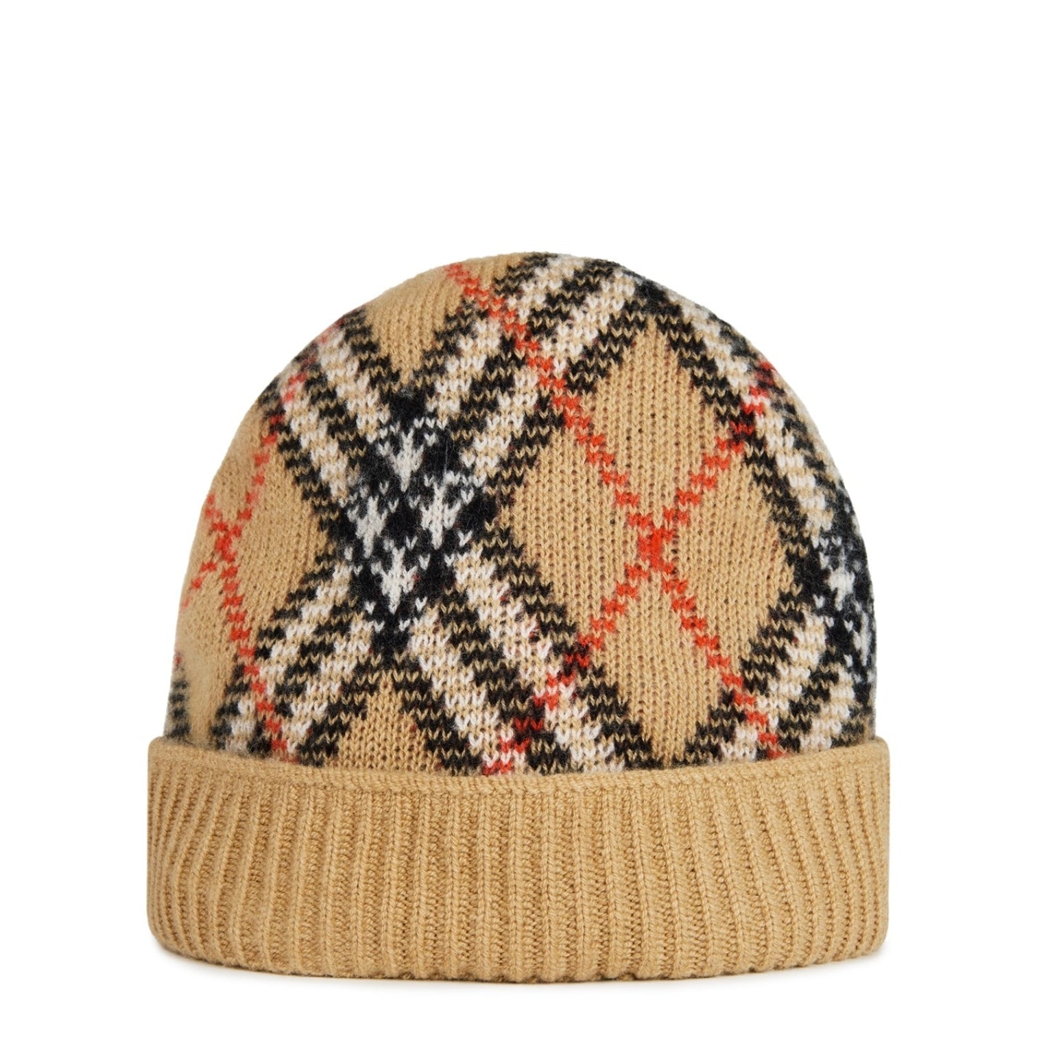 LUXURY HUB BURBERRY BURB CHECK BEANIE