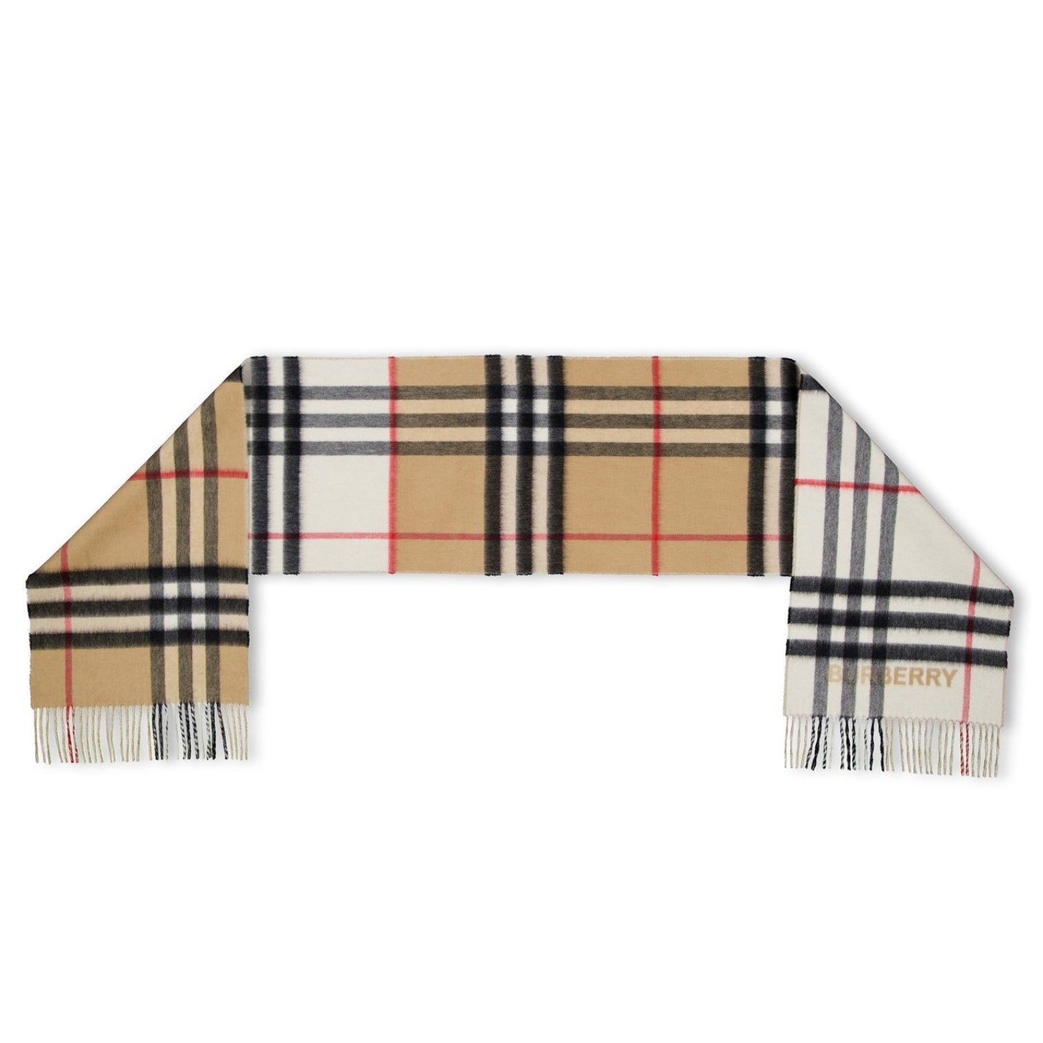 LUXURY HUB BURBERRY GIANT 2-TONE SCARF