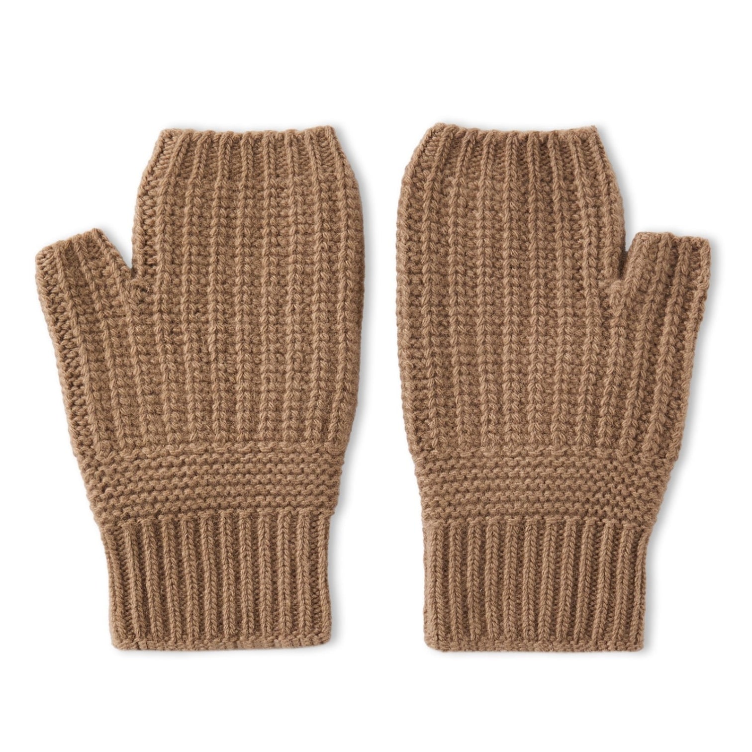 LUXURY HUB MIU MIU LOGO WOOL AND CASHMERE GLOVES