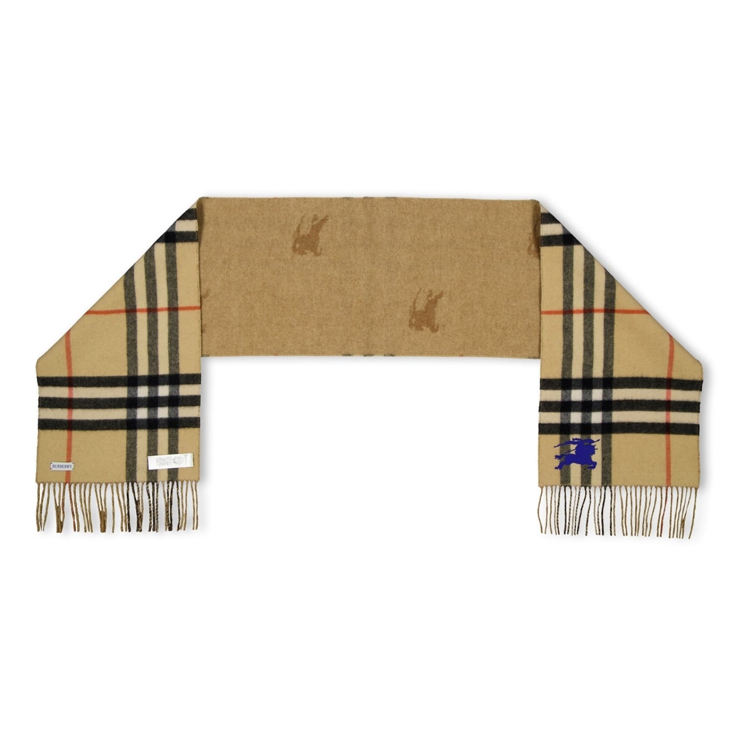 LUXURY HUB BURBERRY REVERSIBLE JACQUARD SCARF