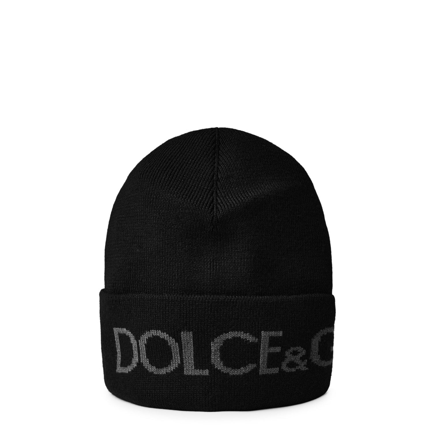 LUXURY HUB DOLCE AND GABBANA JACQUARD KNIT BEANIE